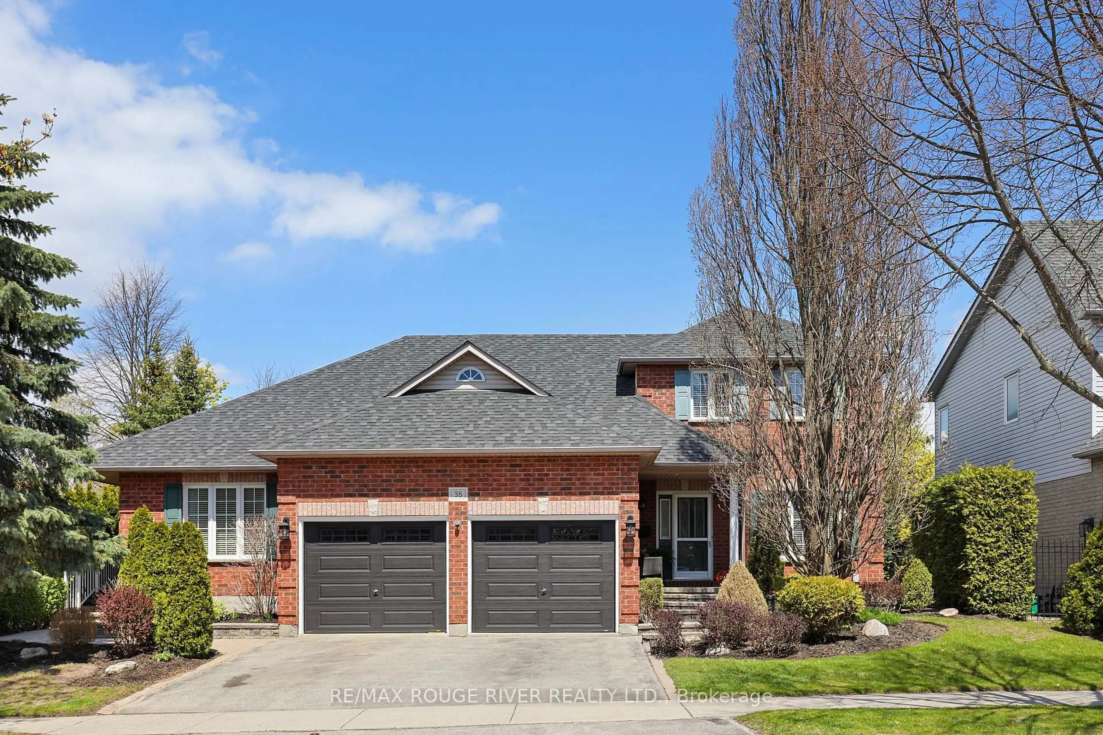 Home with brick exterior material, street for 38 Worthington Dr, Clarington Ontario L1E 3A5