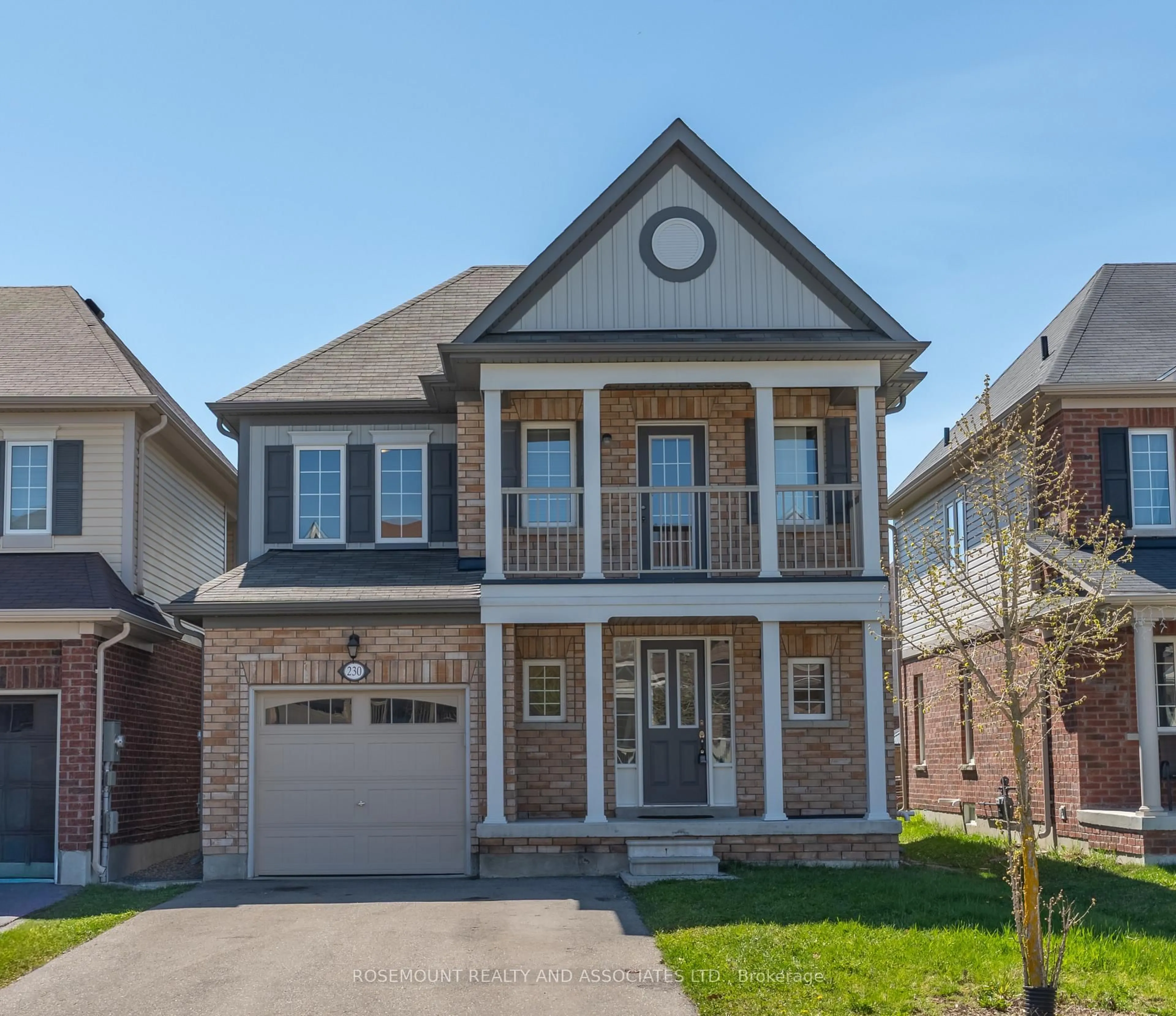 Home with brick exterior material, street for 230 Bruce Cameron Dr, Clarington Ontario L1C 0W3
