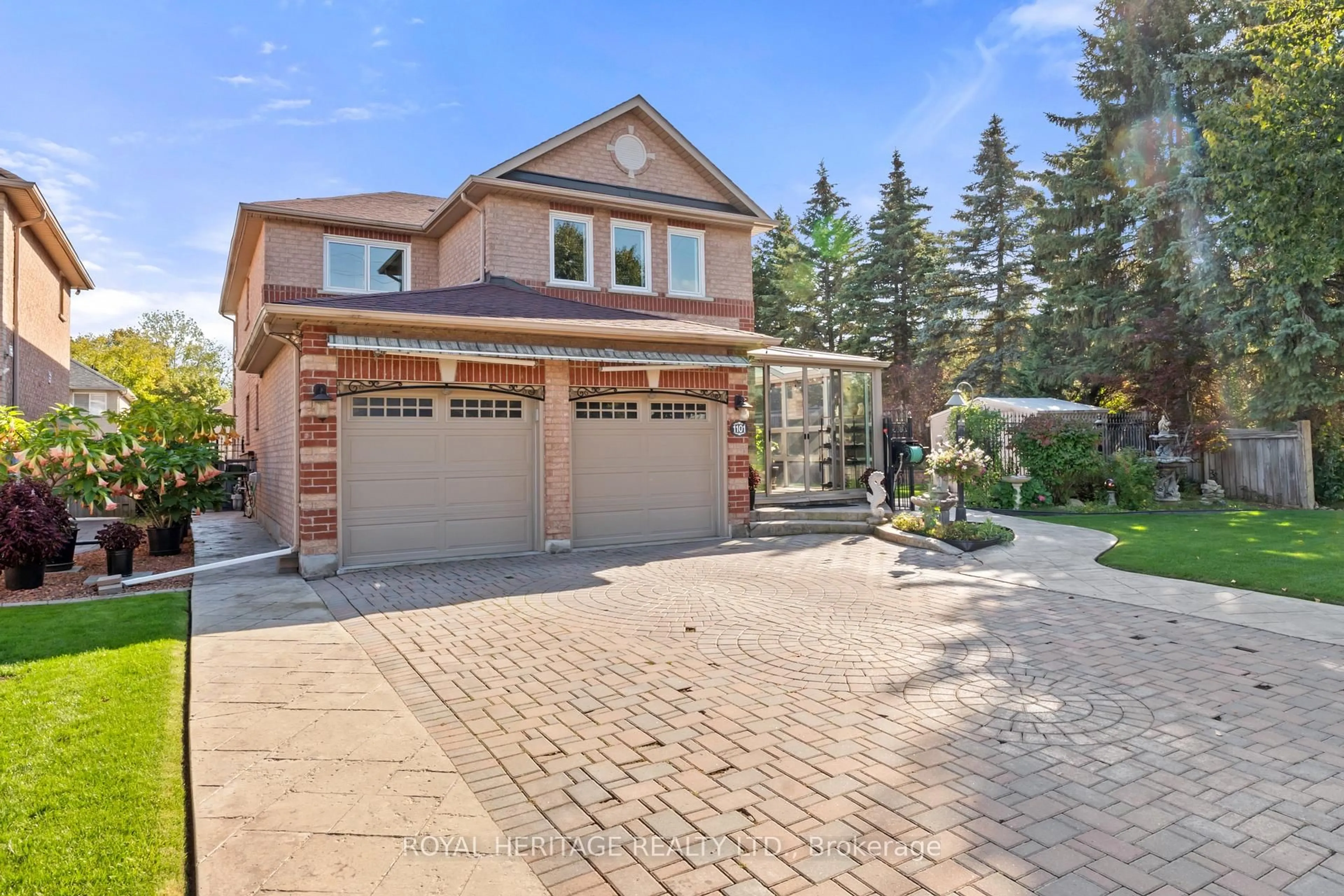 Home with brick exterior material, street for 1101 Gossamer Dr, Pickering Ontario L1X 2T7