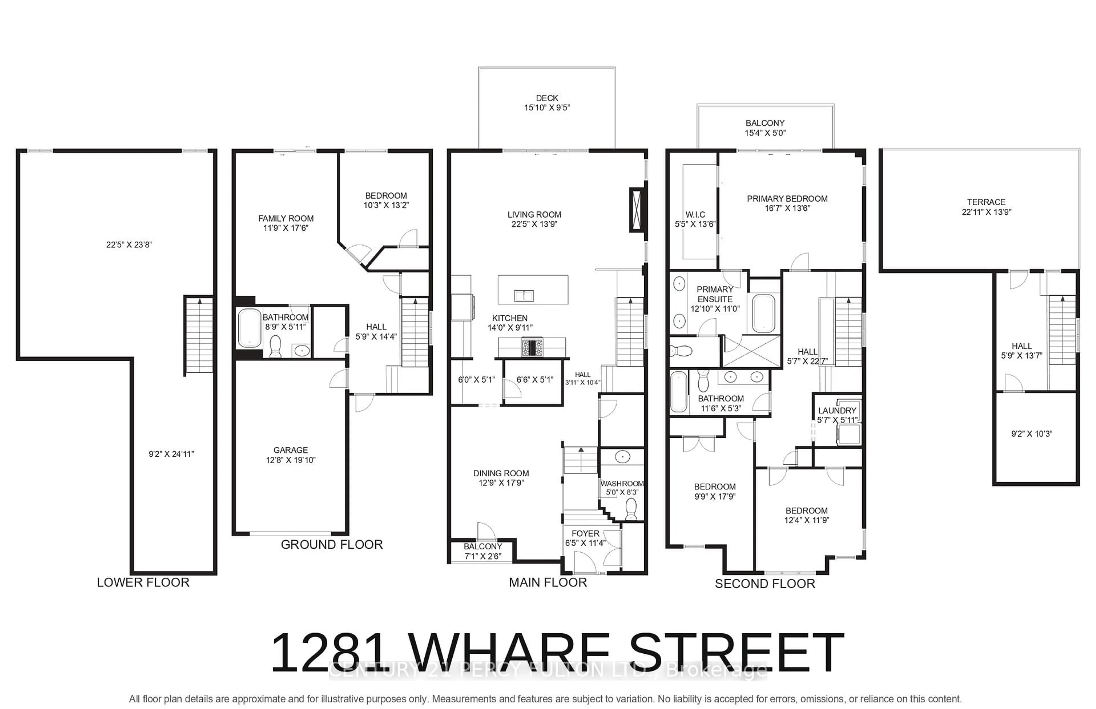 Floor plan for 1281 Wharf St, Pickering Ontario L1W 1A2