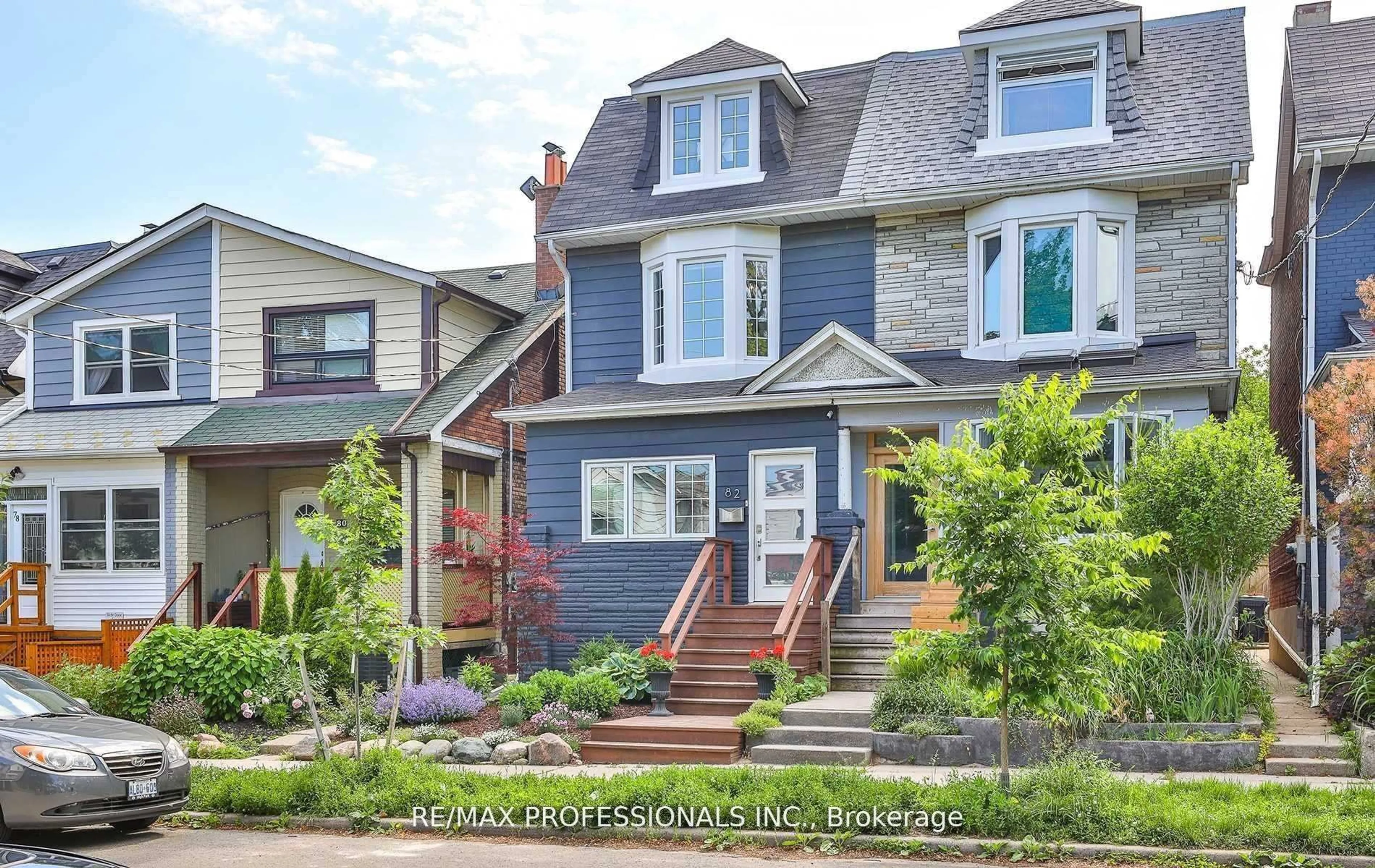 Home with brick exterior material, street for 82 Alton Ave, Toronto Ontario M4L 2M2