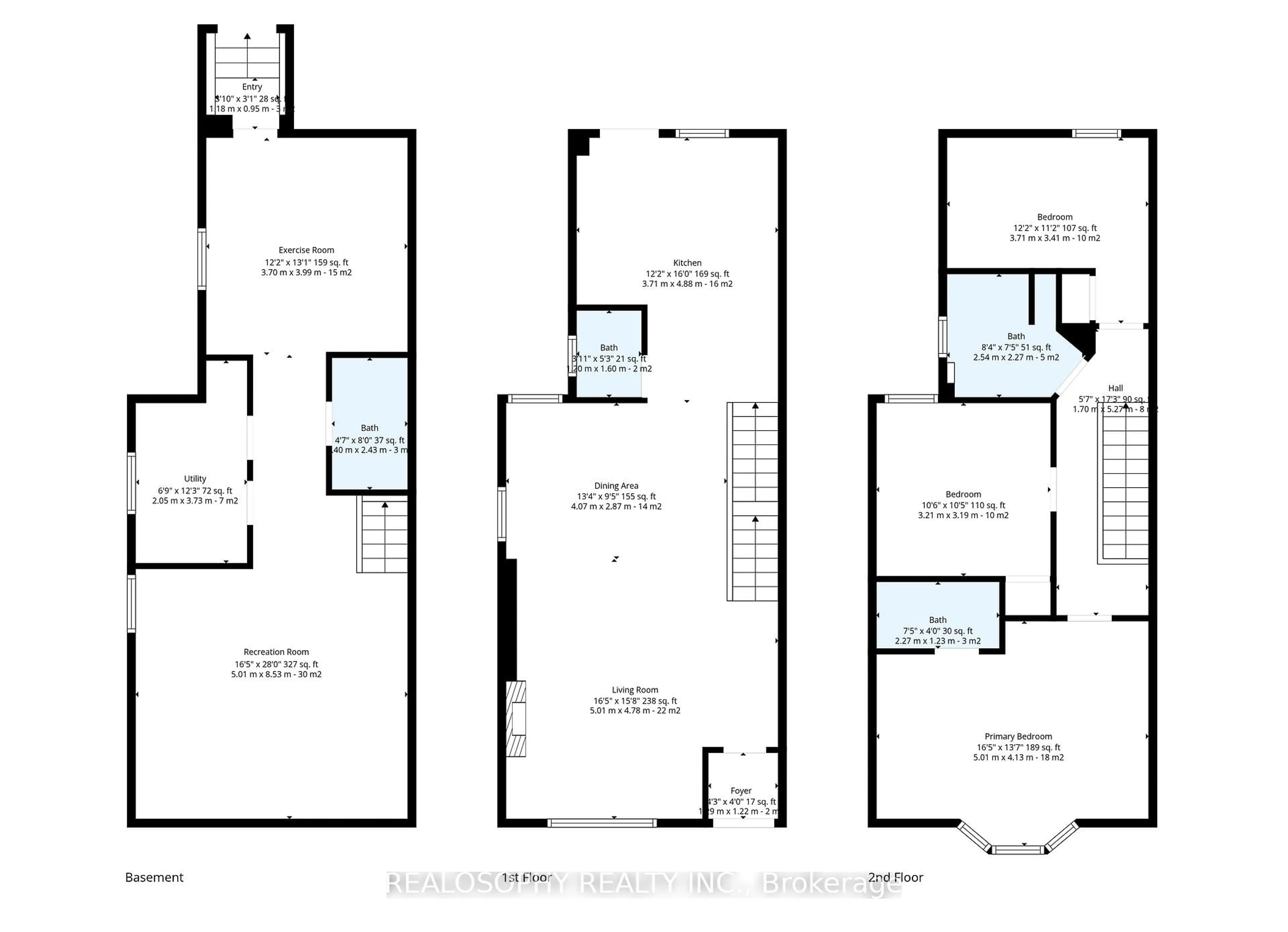 Floor plan for 68 Prust Ave, Toronto Ontario M4L 2M8