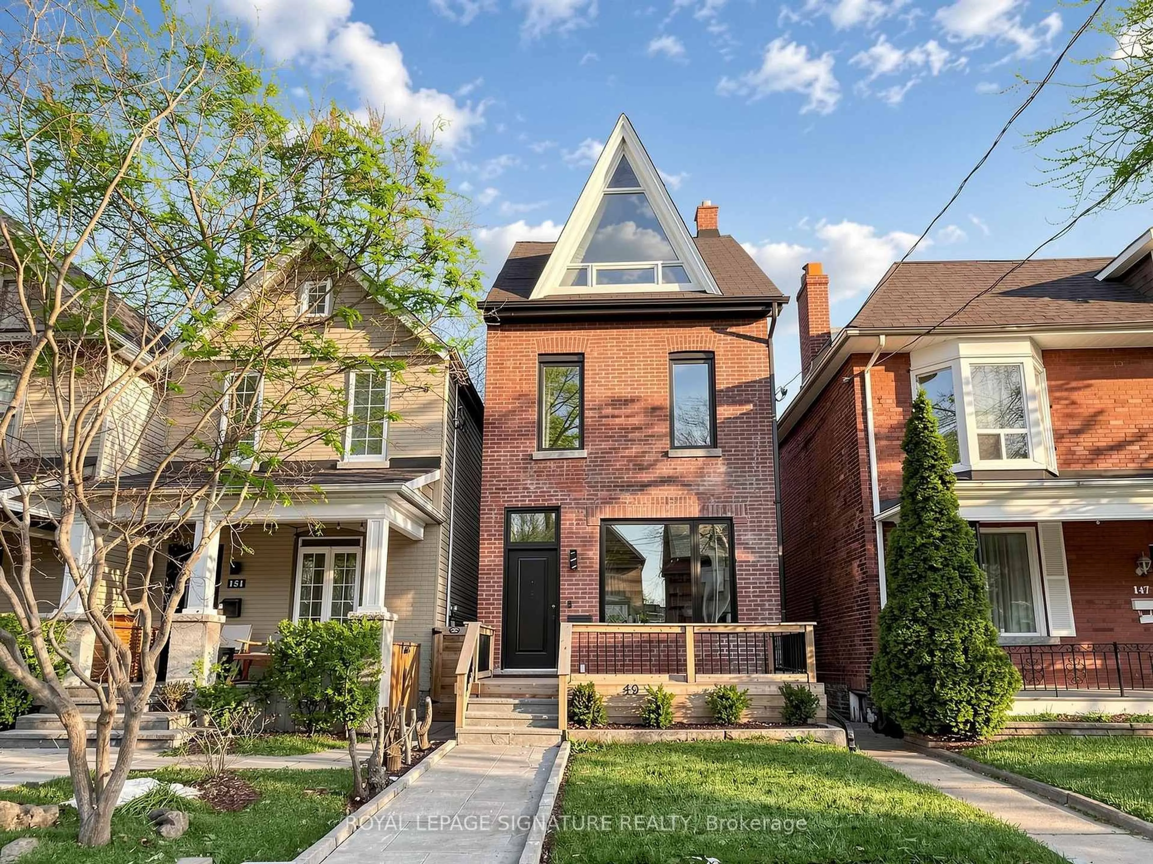 Home with brick exterior material, street for 149 Victor Ave, Toronto Ontario M4K 1A9