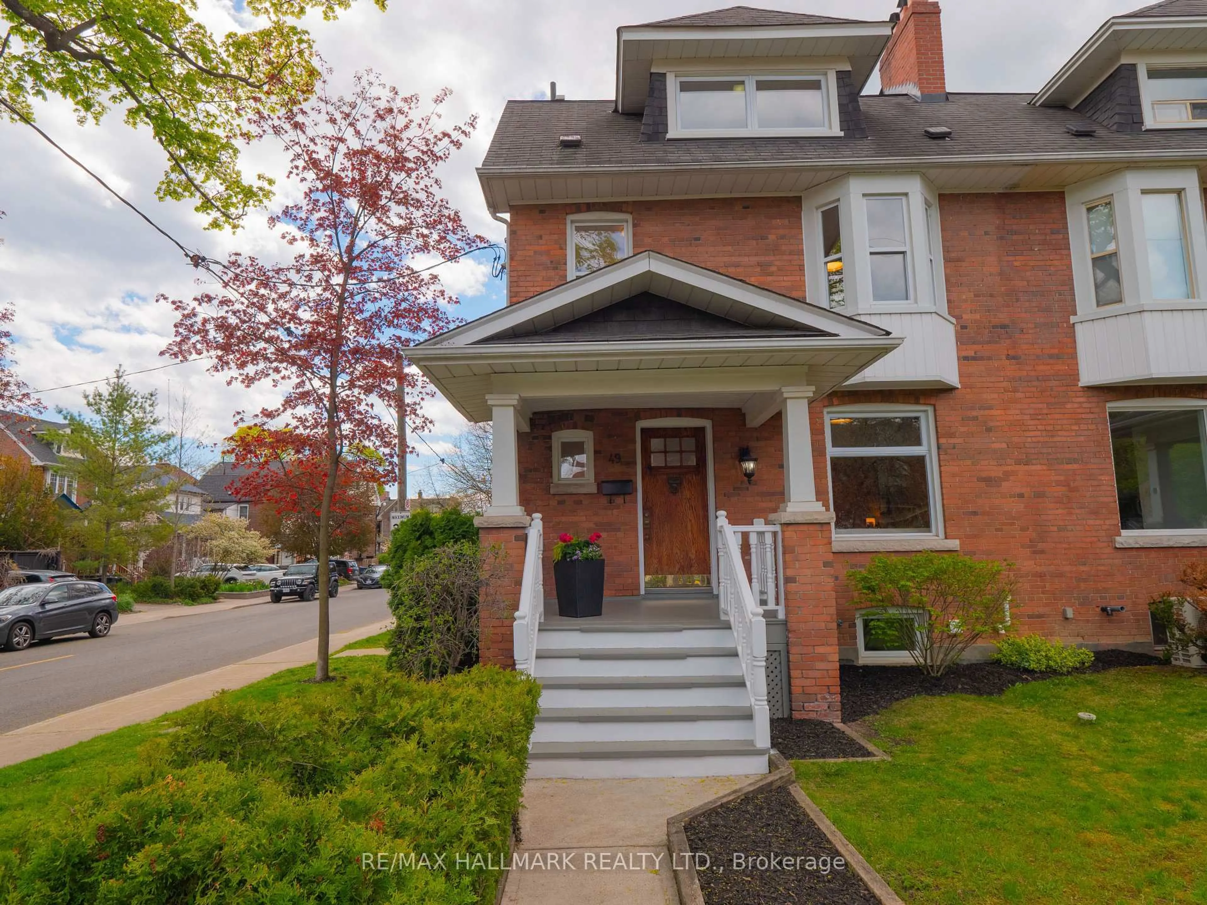 Home with brick exterior material, street for 49 Fulton Ave, Toronto Ontario M4K 1X6