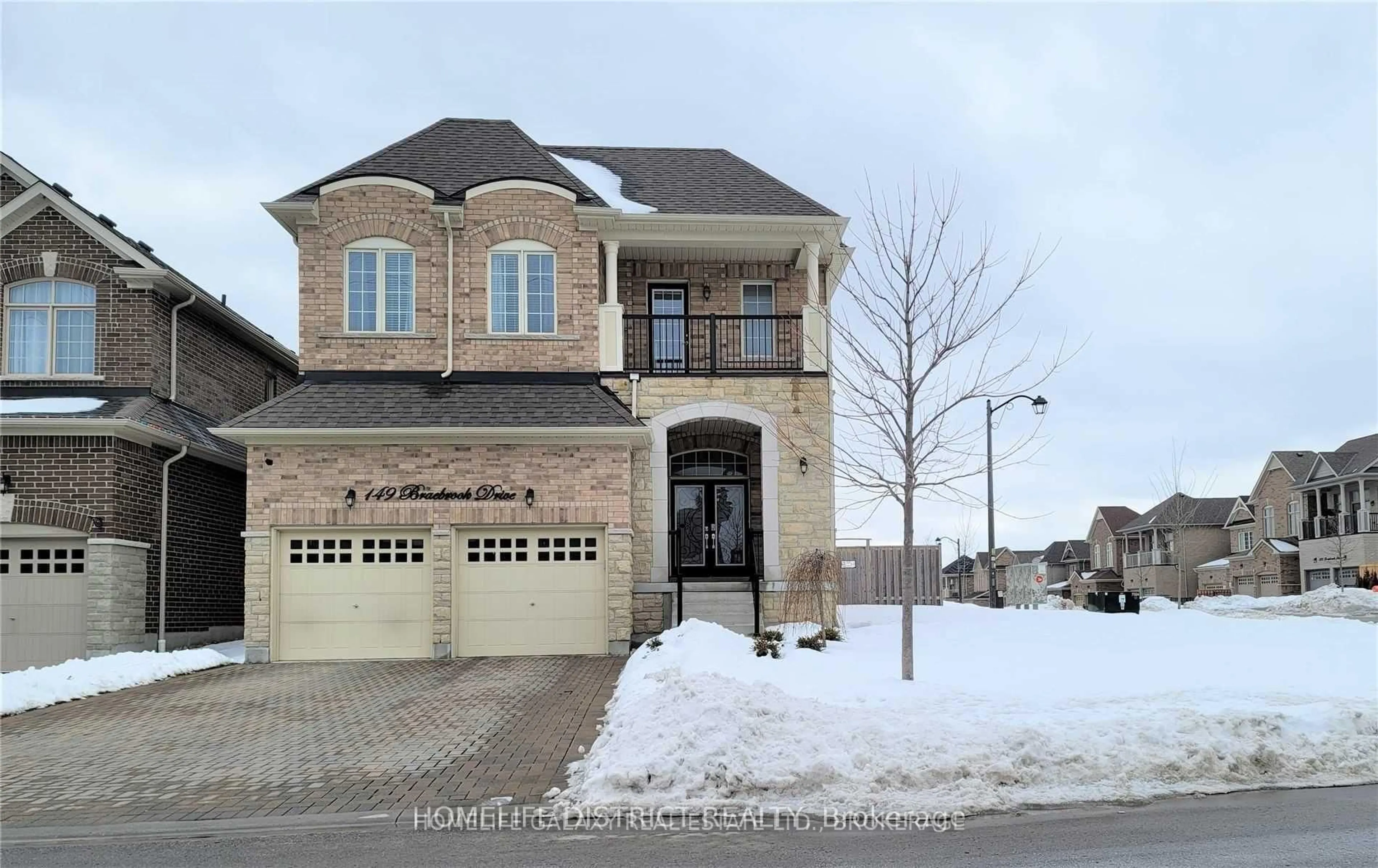 Home with brick exterior material, street for 149 Braebrook Dr, Whitby Ontario L1R 0M9