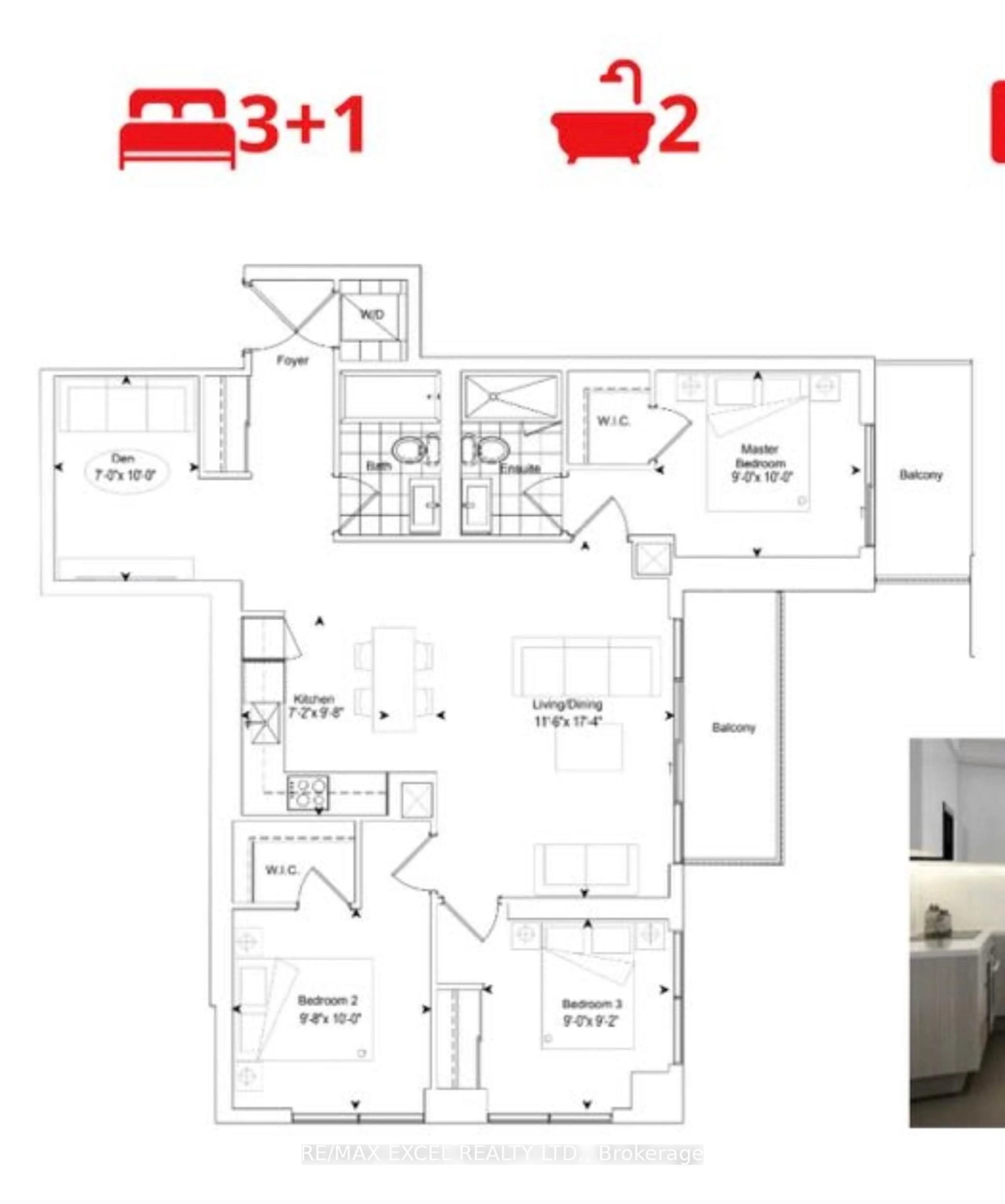 Floor plan for 2033 Kennedy Rd #621, Toronto Ontario M1T 0B9