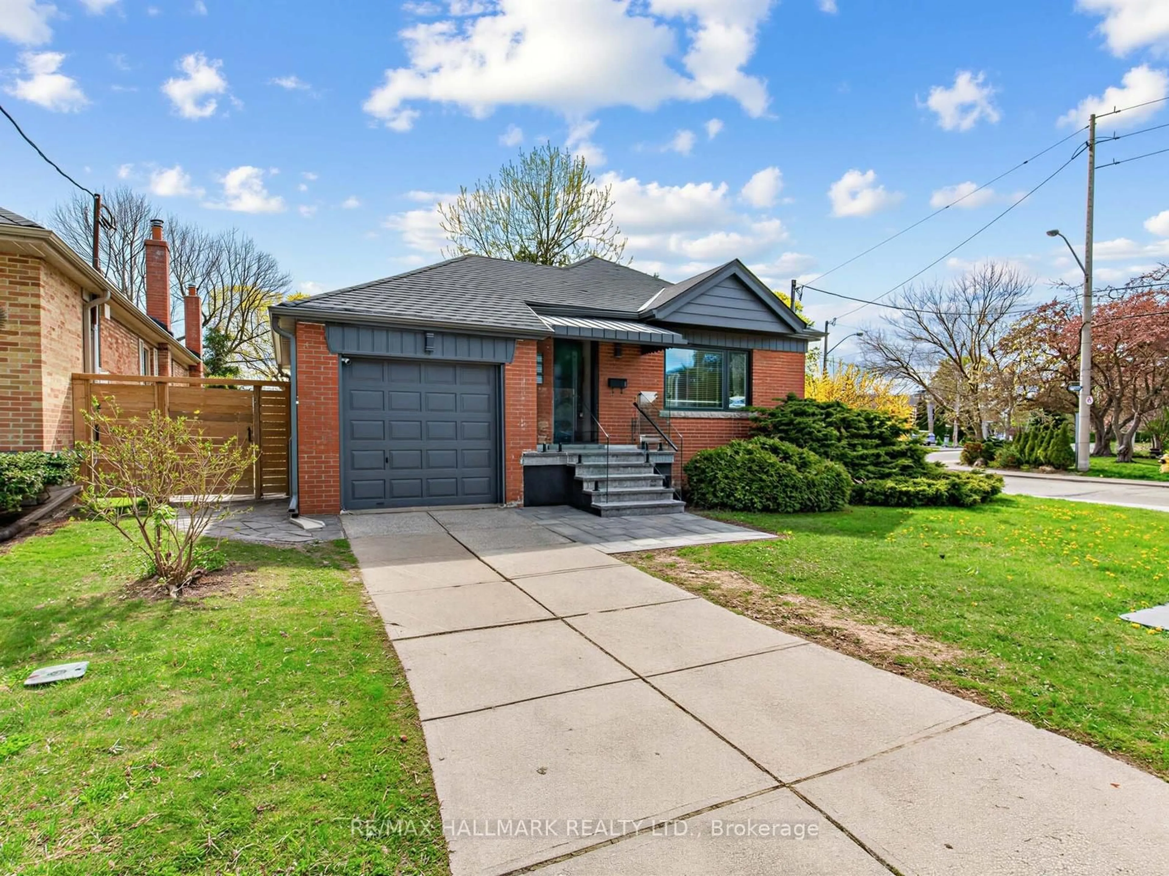Home with brick exterior material, street for 1 Ferncliff Crt, Toronto Ontario M4B 2M3