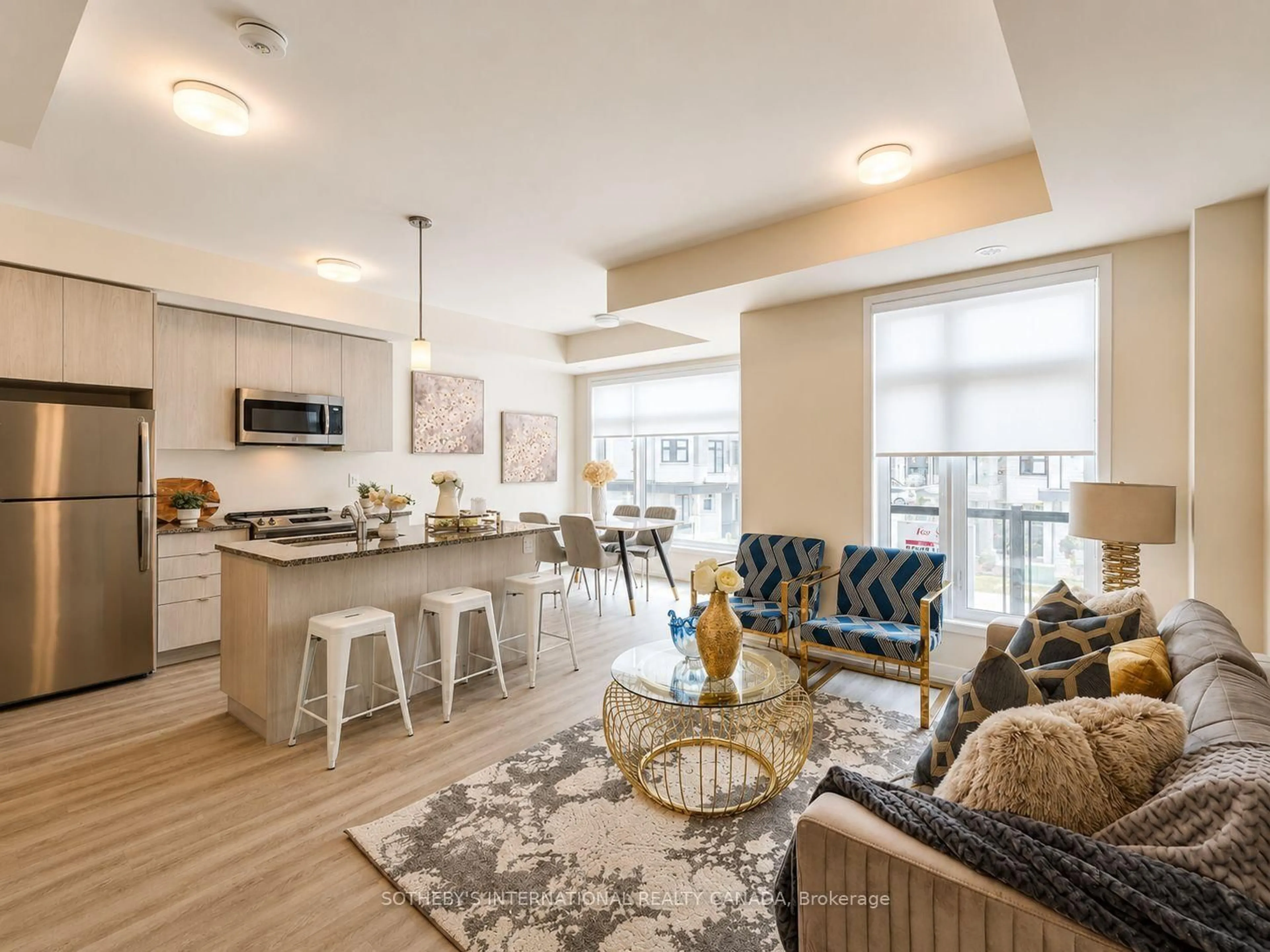Open concept kitchen, unknown for 2550 Castlegate Crossing #419, Pickering Ontario L1X 0H6