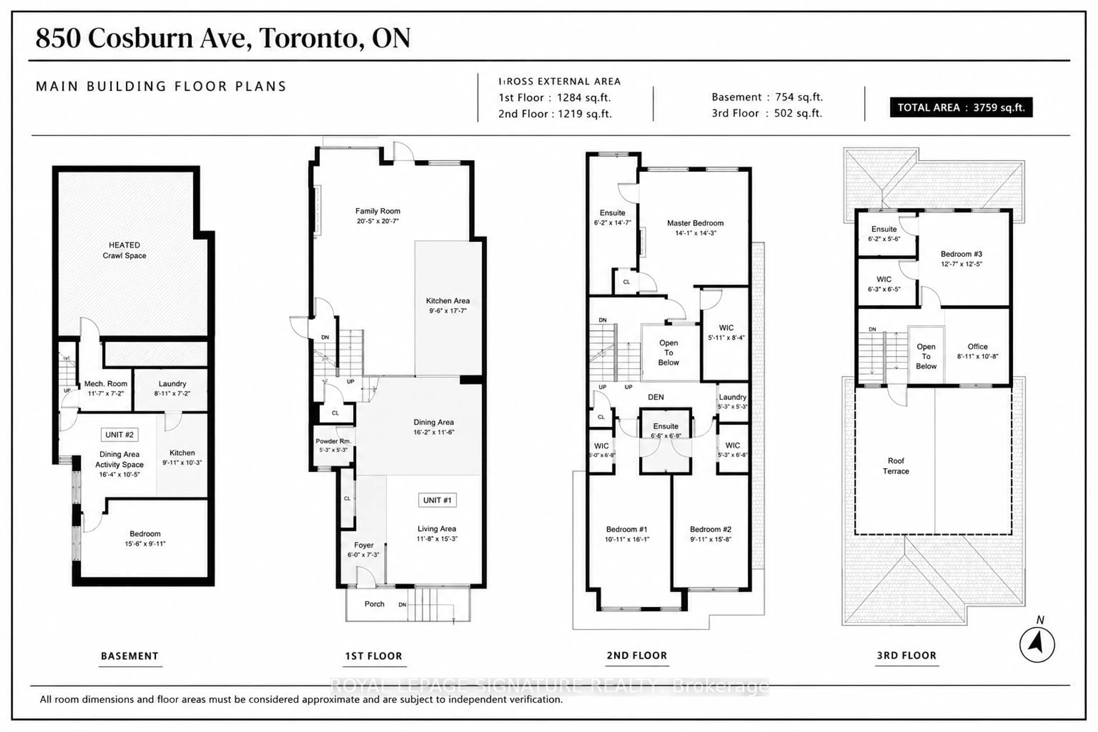 Floor plan for 850 Cosburn Ave, Toronto Ontario M4C 2W2