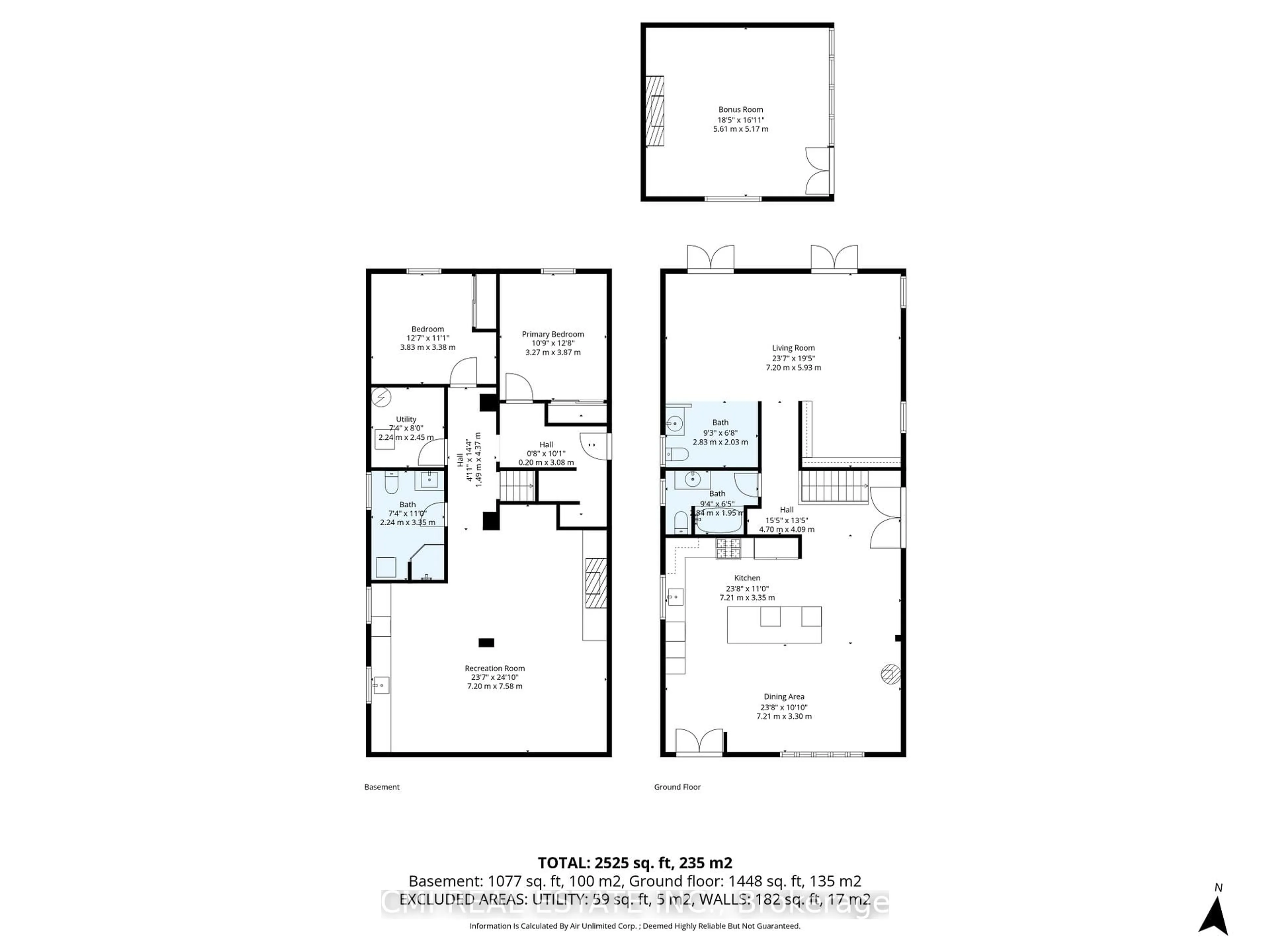 Floor plan for 23 Logstone Cres, Toronto Ontario M1E 4M2