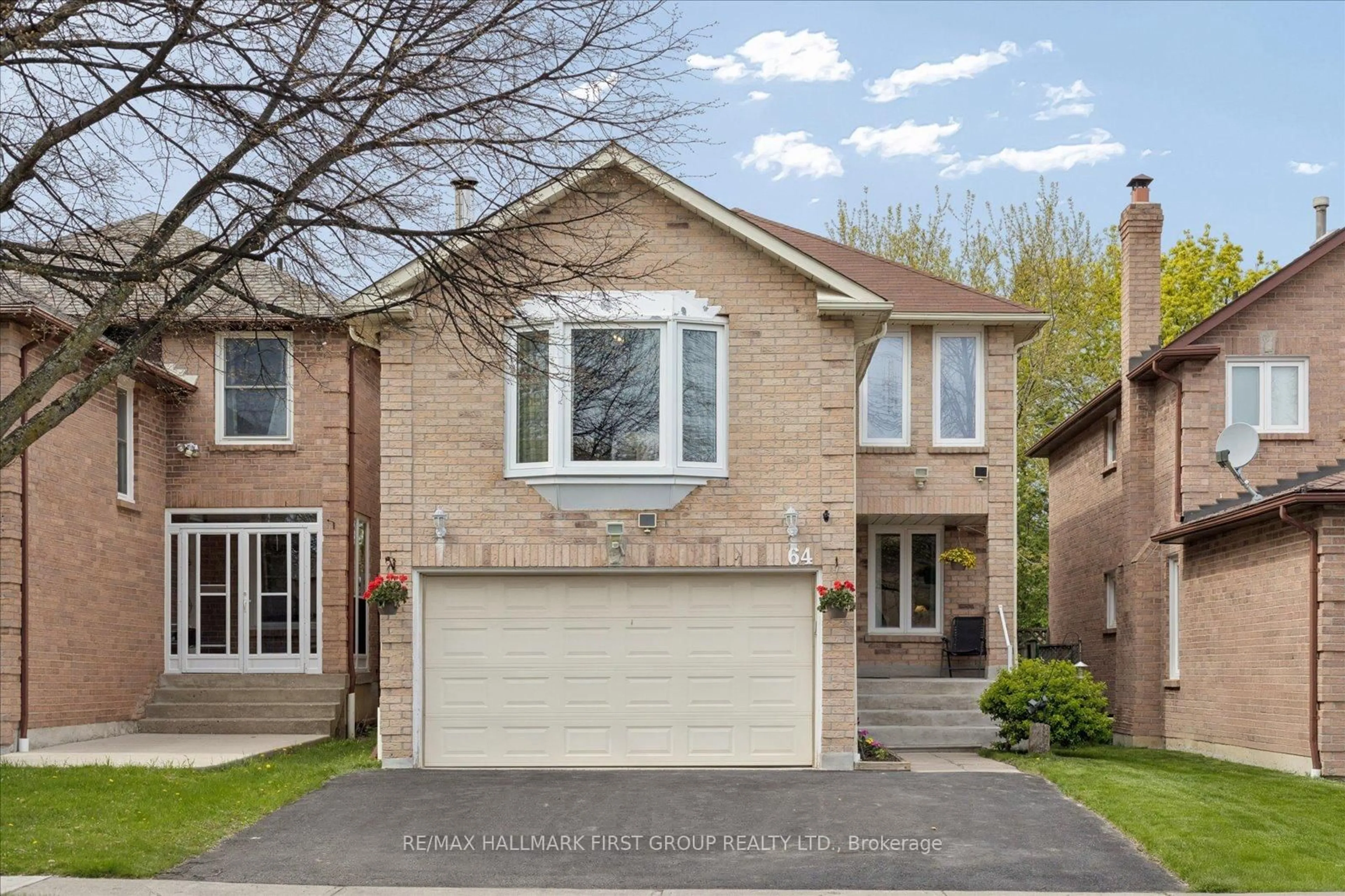Home with brick exterior material, street for 64 Brennan Rd, Ajax Ontario L1T 1X4