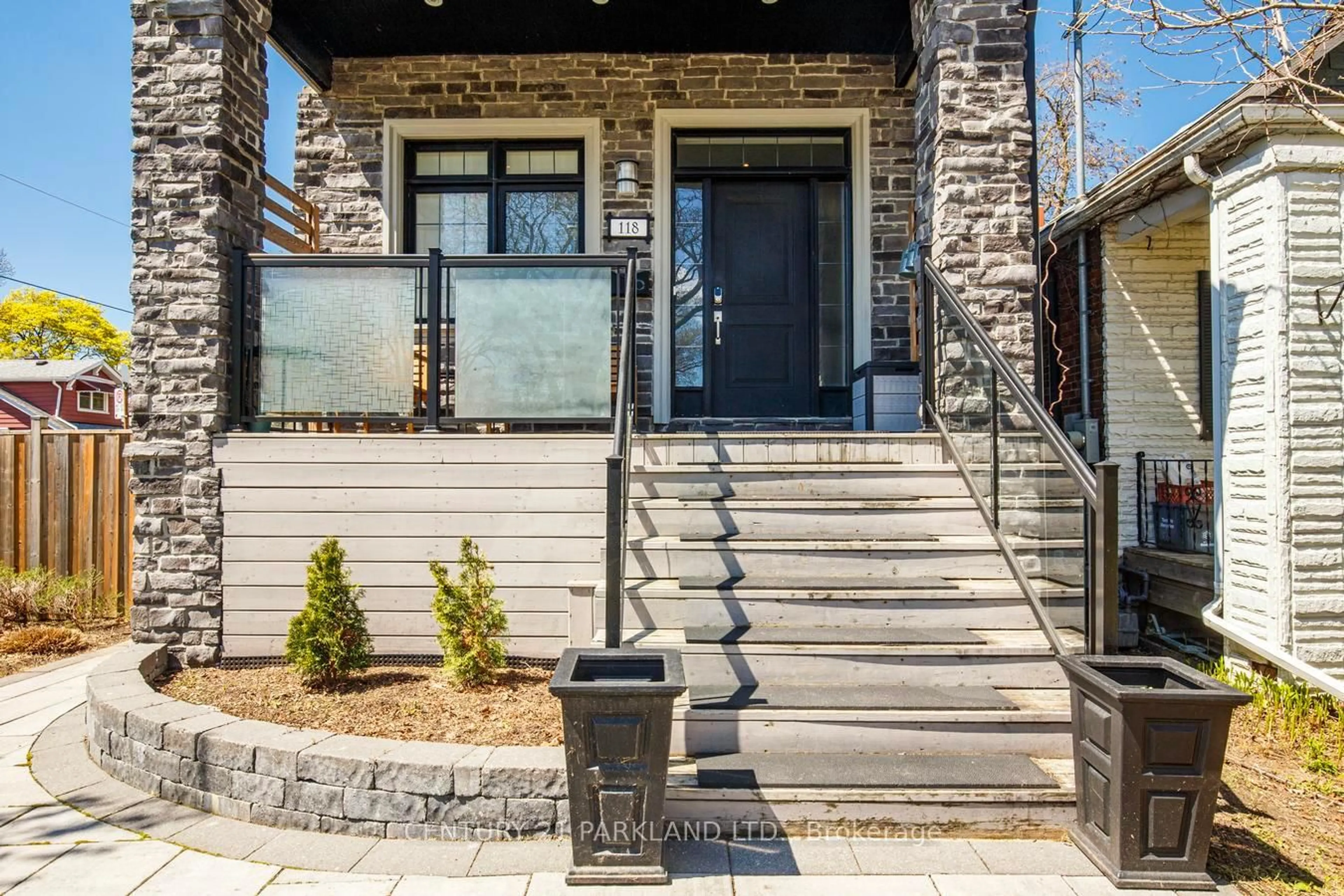 Home with brick exterior material, street for 118 Glebemount Ave, Toronto Ontario M4C 3S2