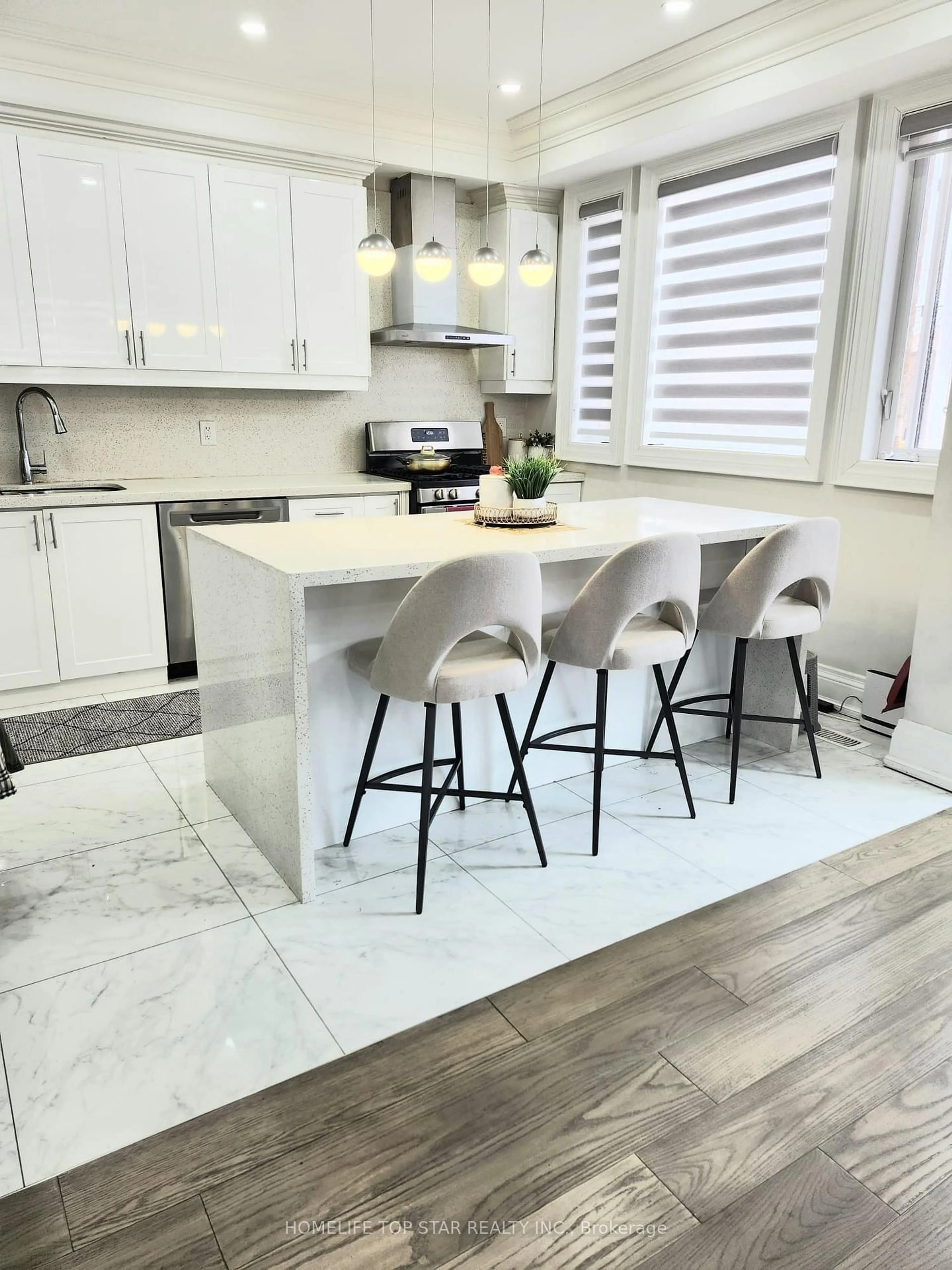 Contemporary kitchen, ceramic/tile floor for 478 Aylesworth Ave, Toronto Ontario M1N 3X9