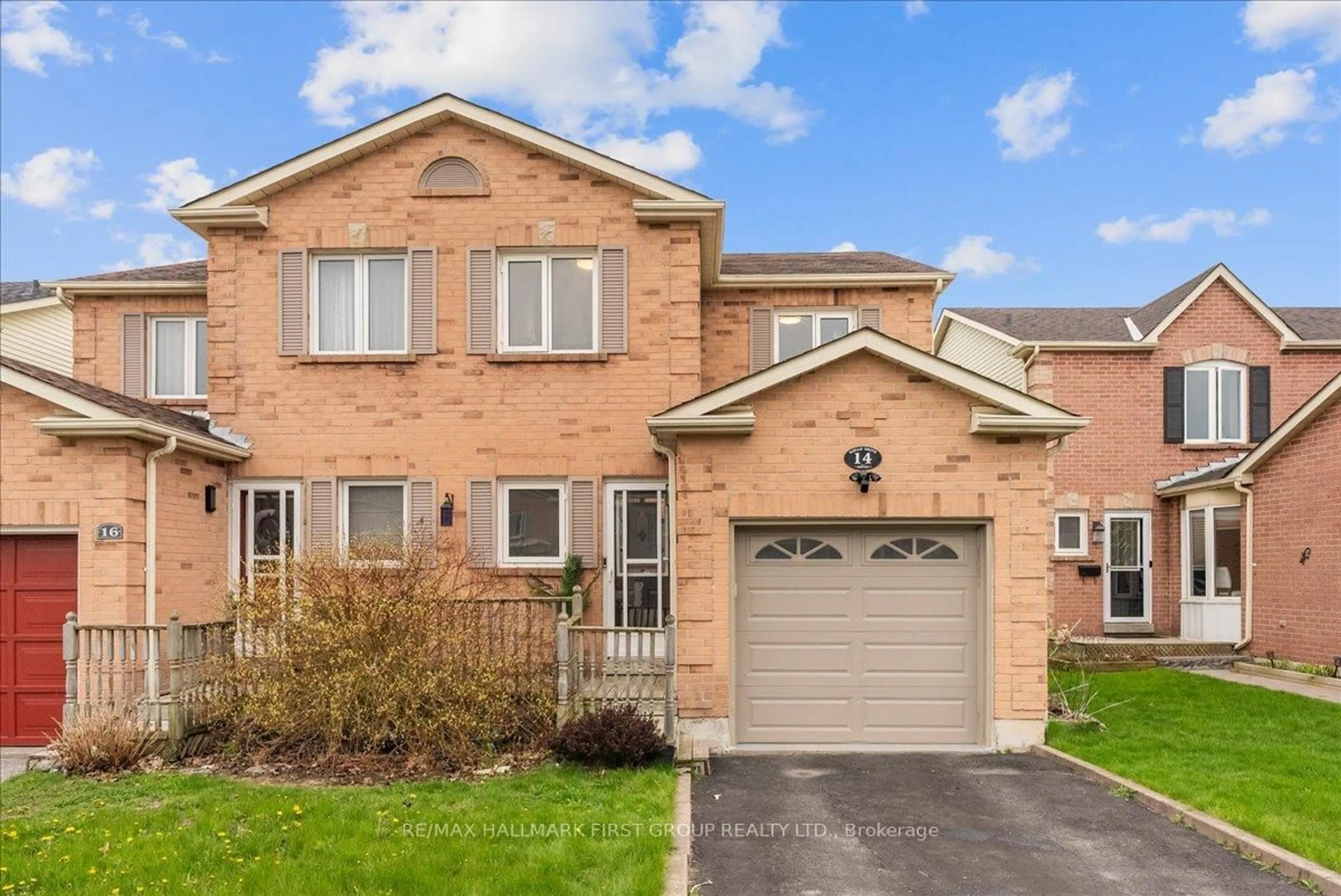 Home with brick exterior material, street for 14 Rollo Dr, Ajax Ontario L1S 7E7