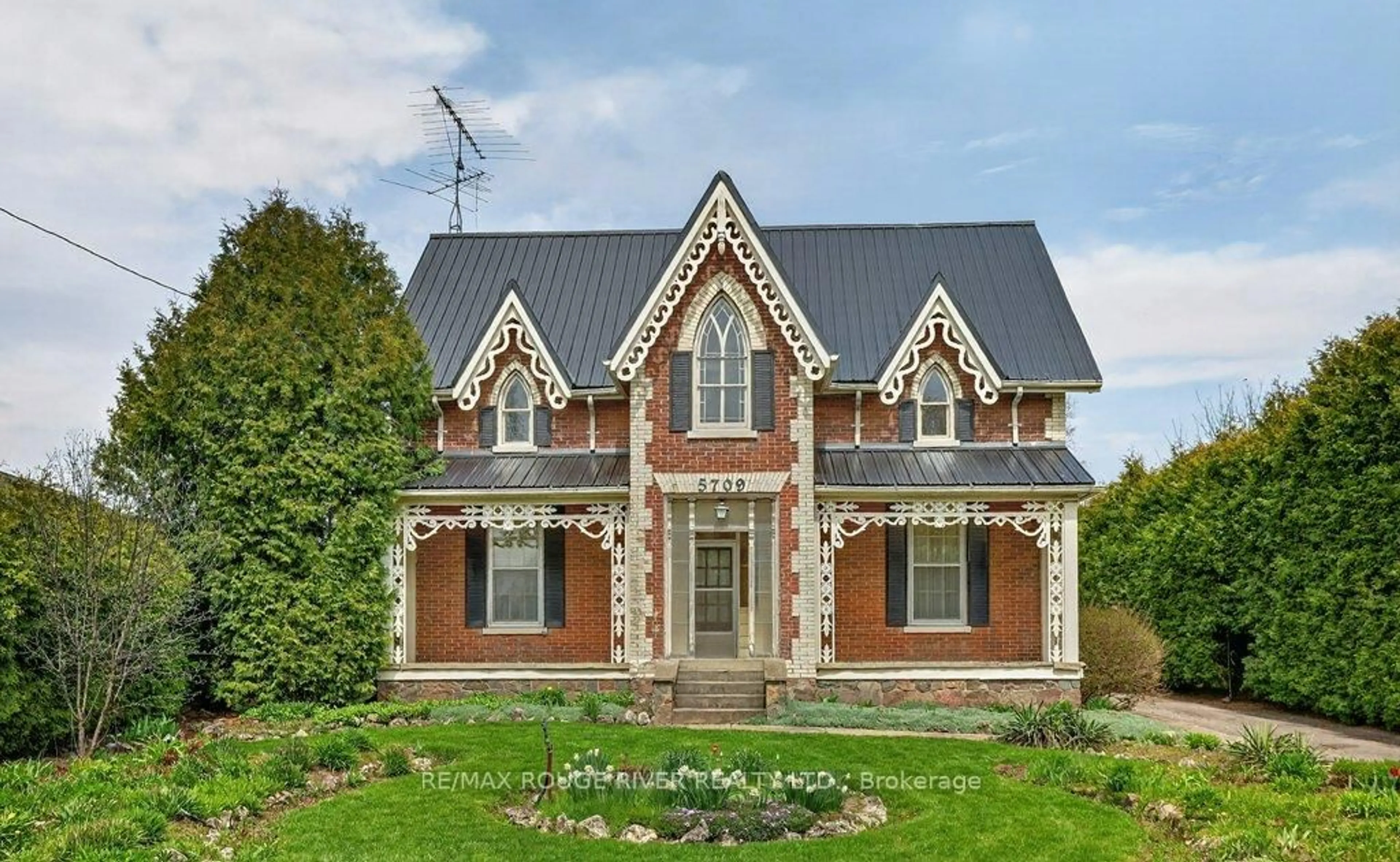Home with brick exterior material, street for 5709 Old Scugog Rd, Clarington Ontario L1C 3K2