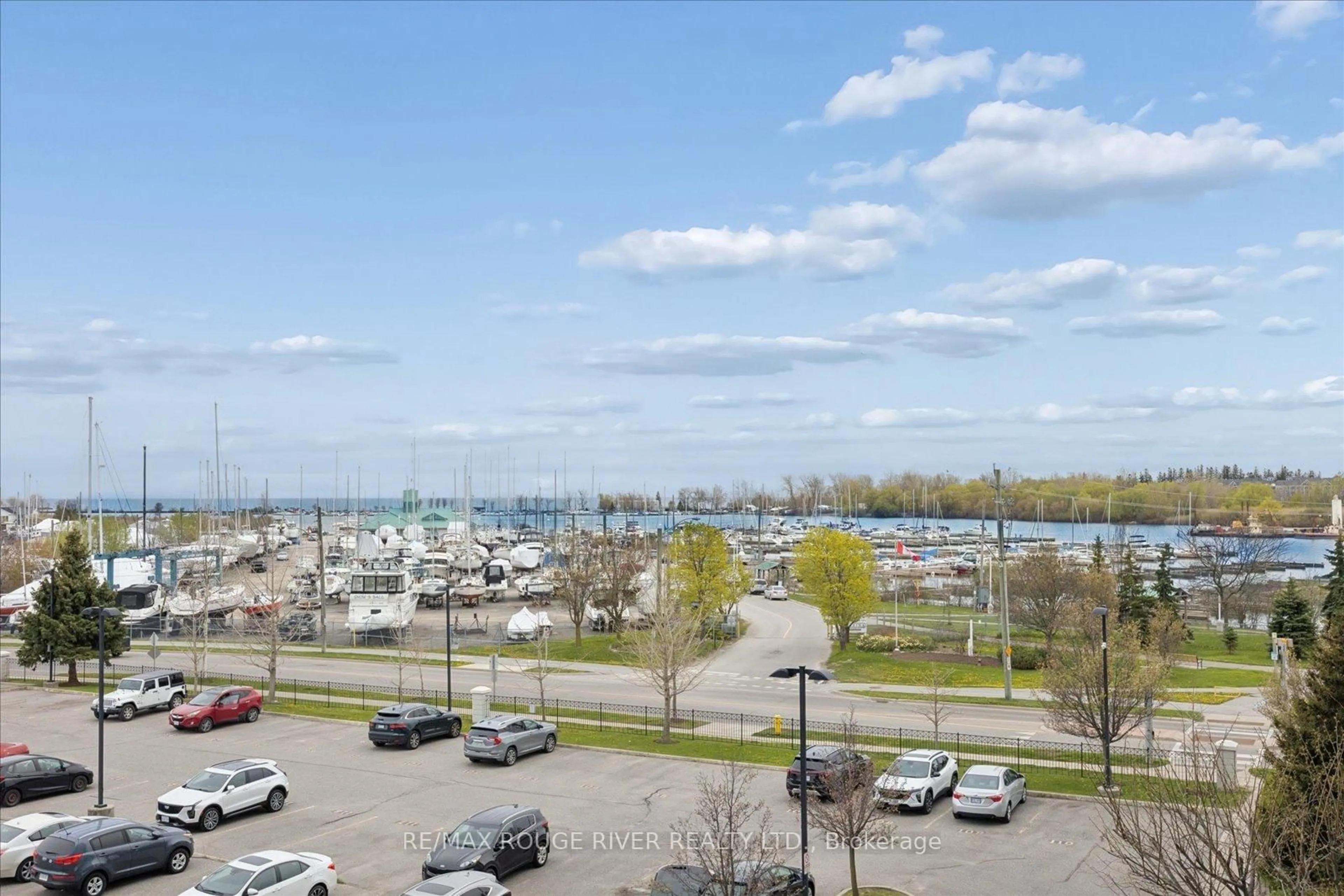 A pic from outside/outdoor area/front of a property/back of a property/a pic from drone, water/lake/river/ocean view for 340 Watson St #305, Whitby Ontario L1N 9G1