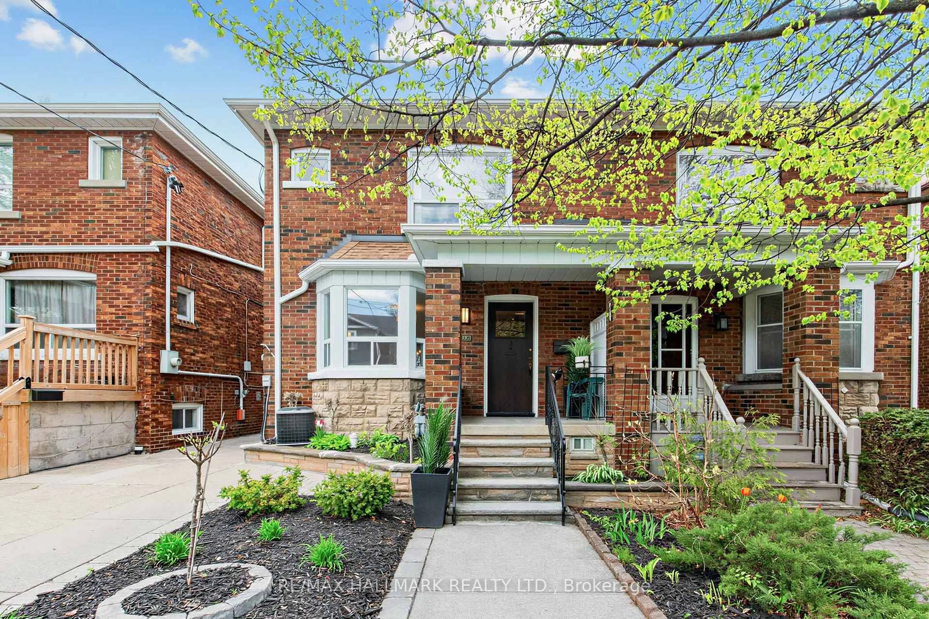 Home with brick exterior material, street for 34 Springdale Blvd, Toronto Ontario M4J 1W5