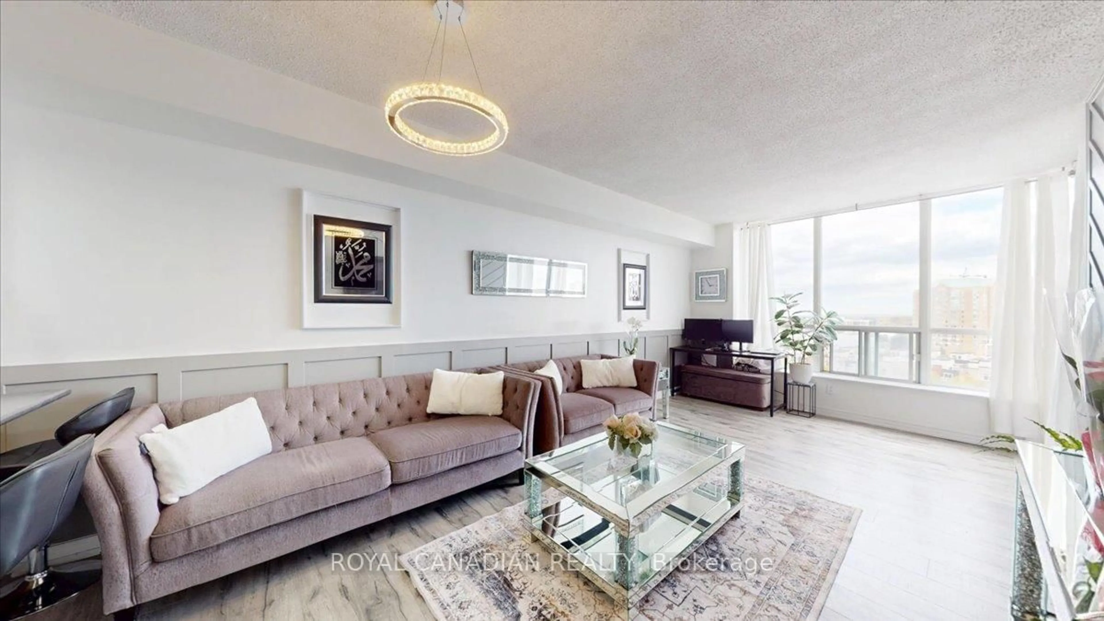 Living room with furniture, unknown for 410 Mclevin Ave #1011, Toronto Ontario M1B 5J5
