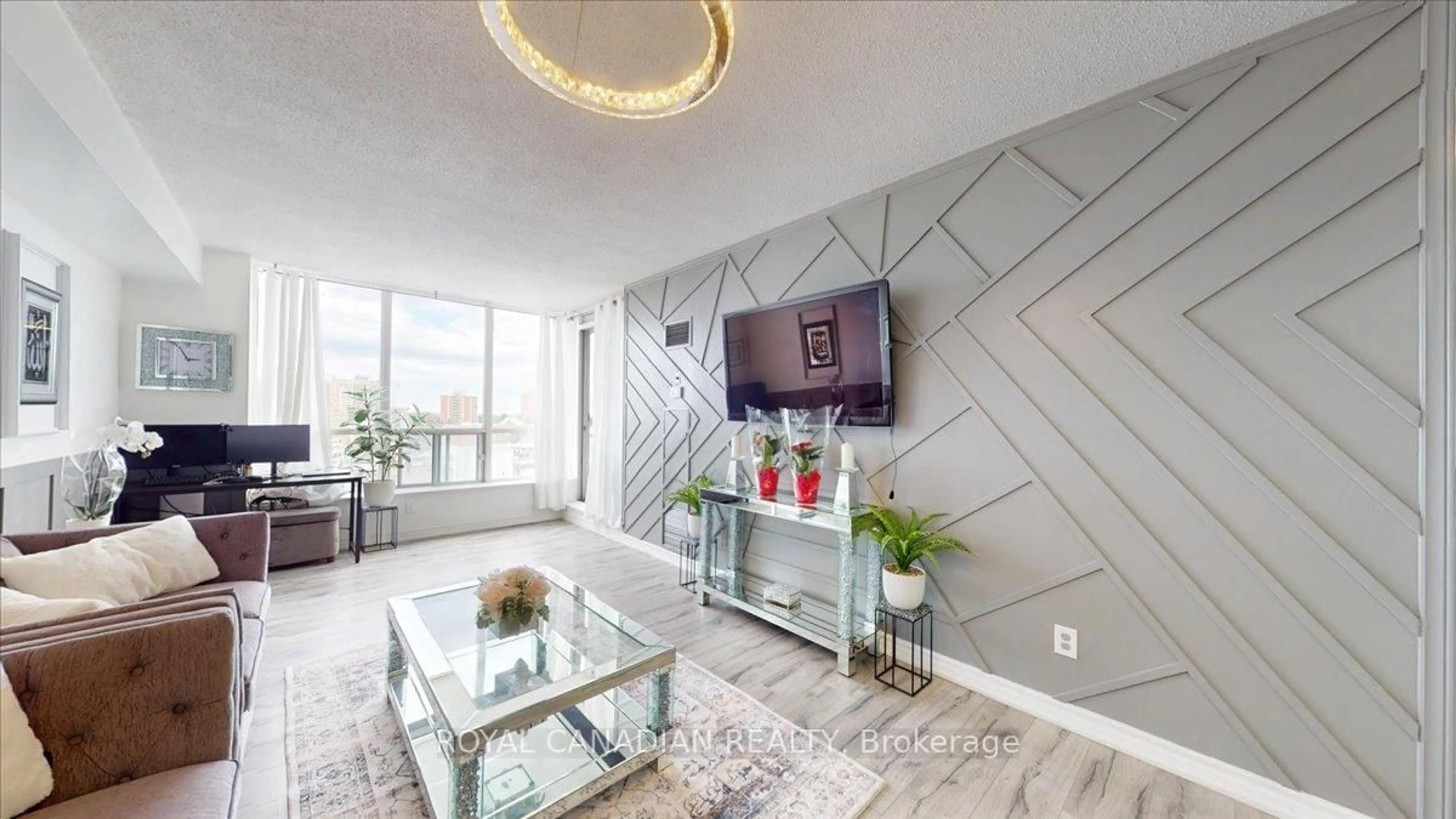 Living room with furniture, unknown for 410 Mclevin Ave #1011, Toronto Ontario M1B 5J5