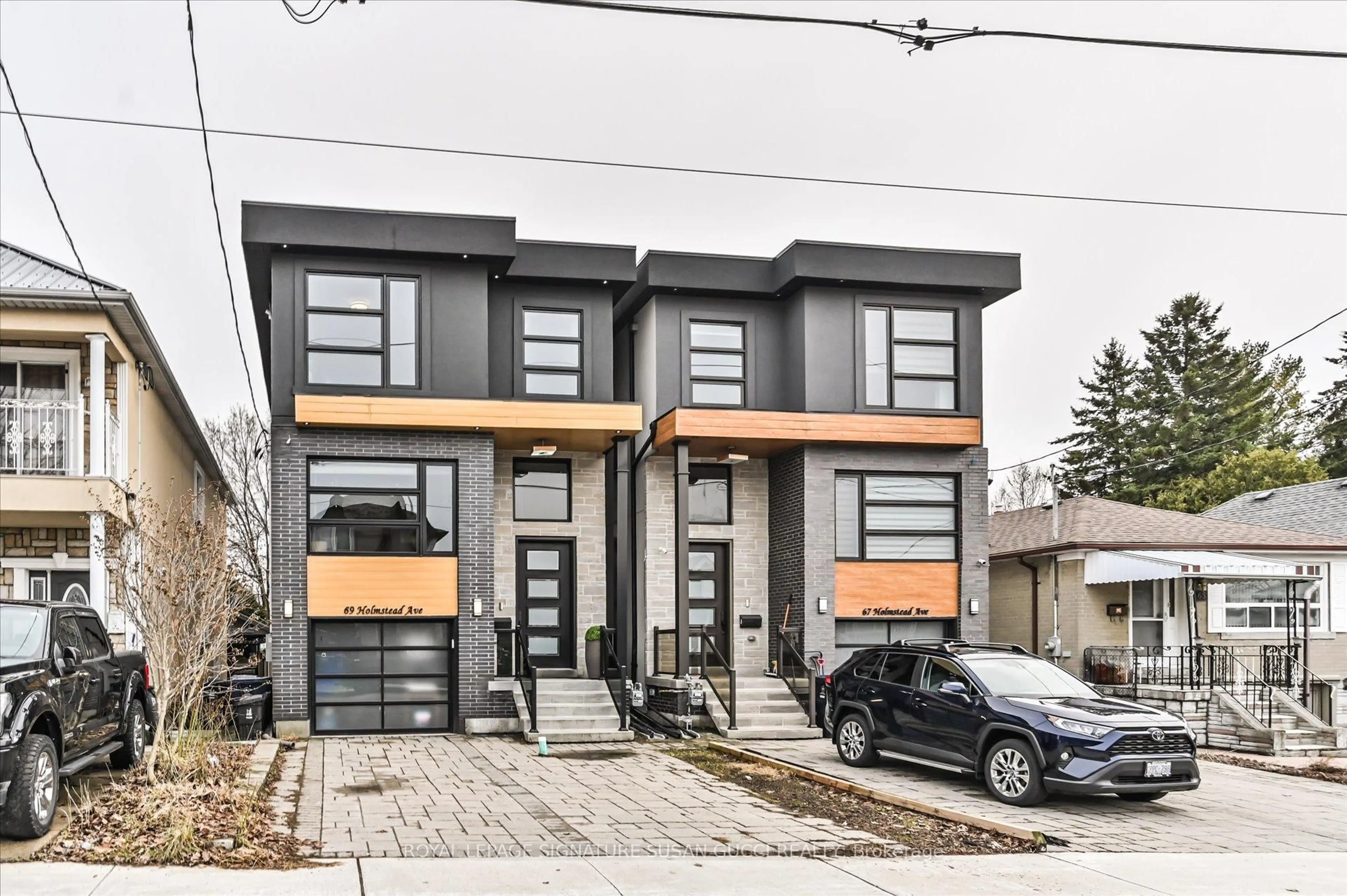 Home with brick exterior material, street for 69 Holmstead Ave, Toronto Ontario M4B 1T3