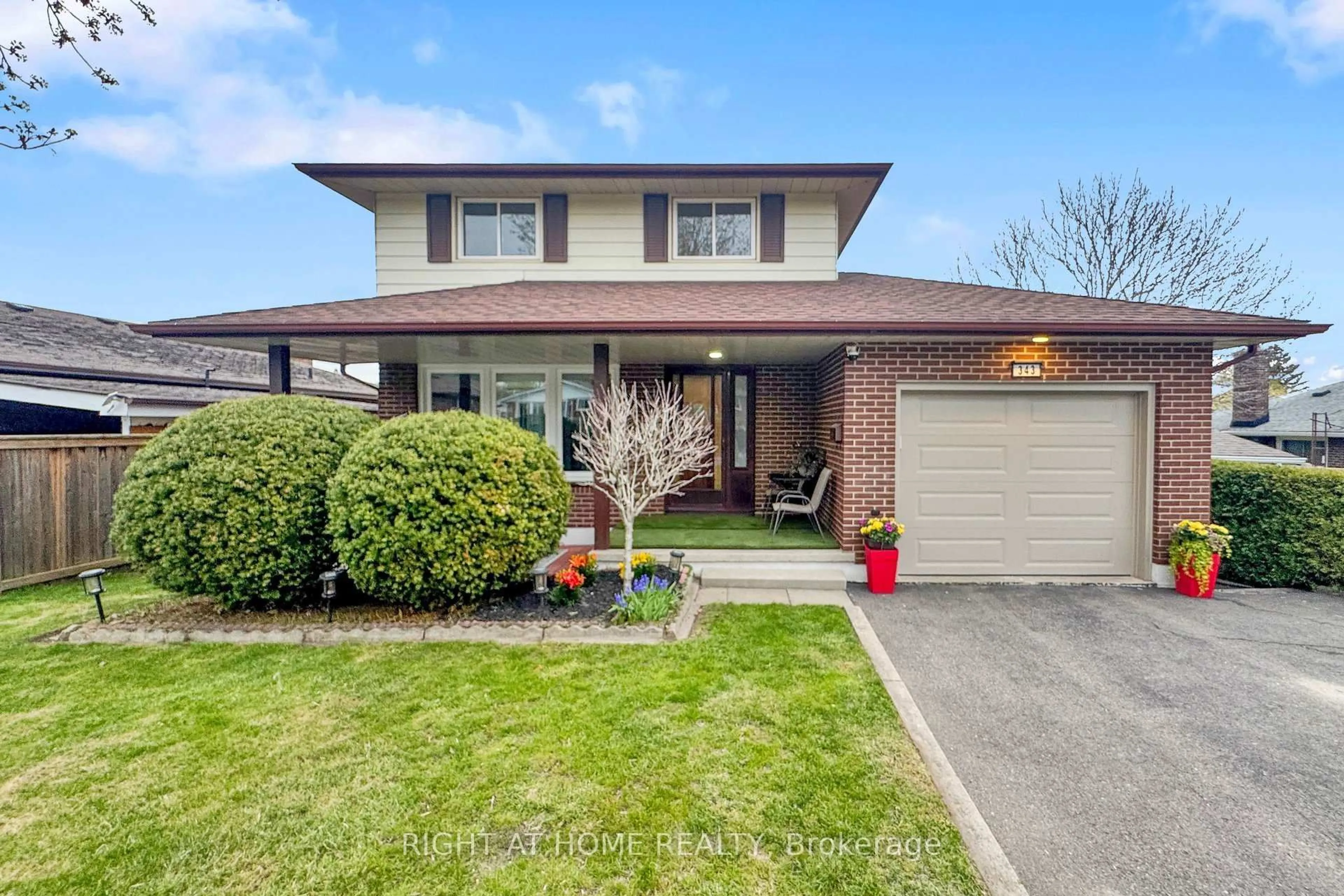 Home with brick exterior material, street for 343 Fairlawn St, Oshawa Ontario L1J 4R2