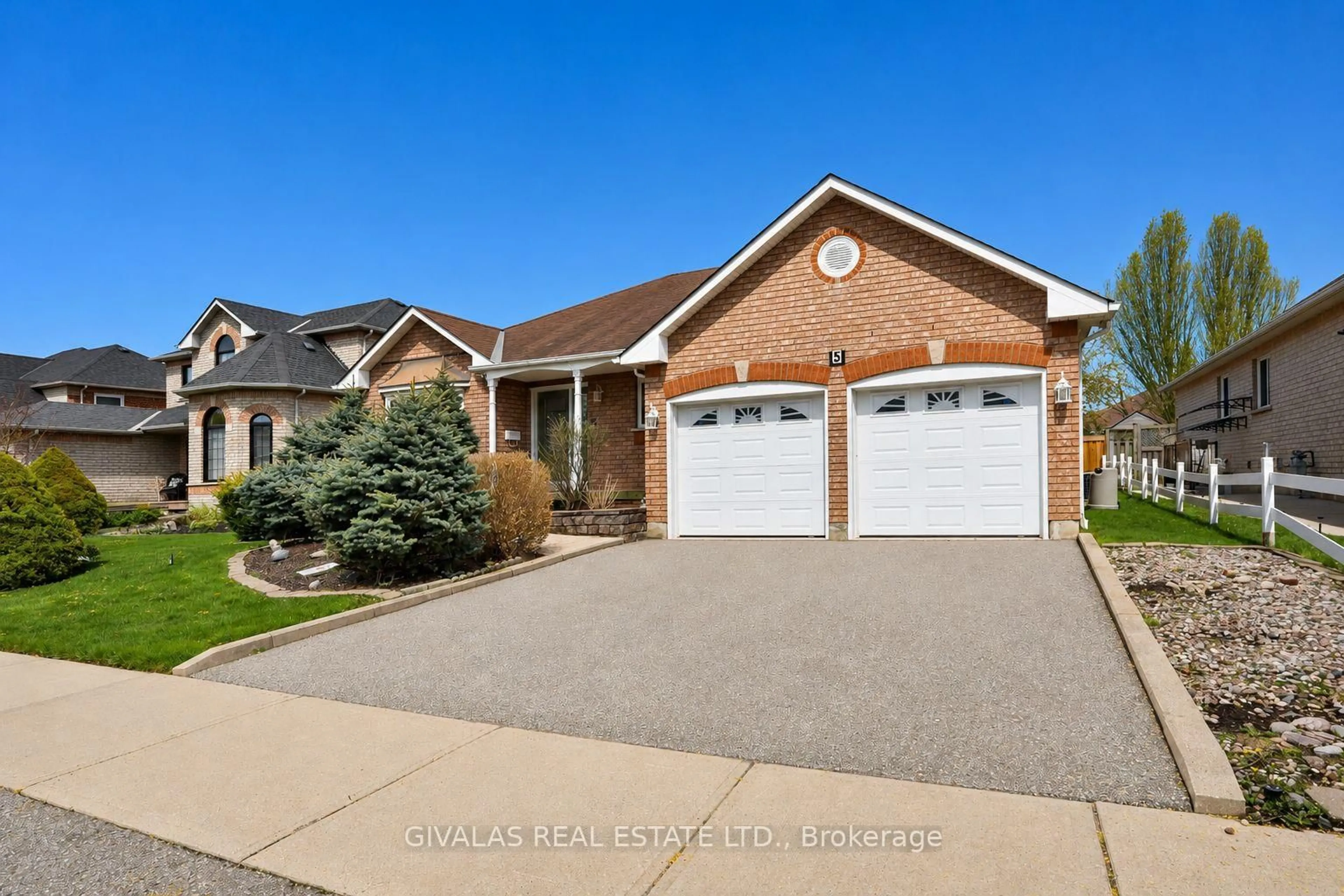 Home with brick exterior material, street for 5 Mcgregor Dr, Ajax Ontario L1T 3W8