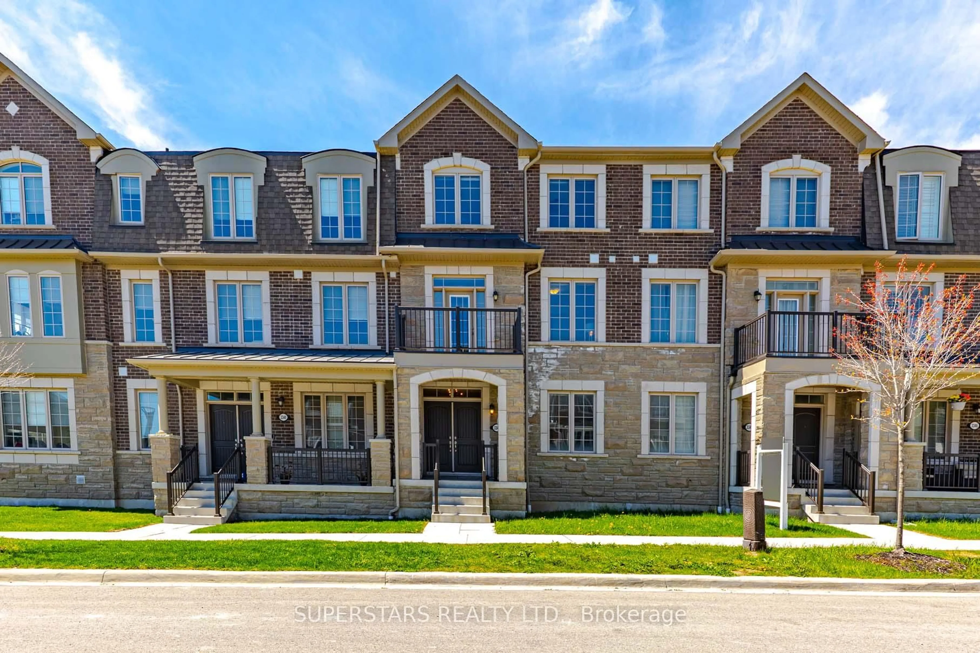 Home with brick exterior material, street for 3342 Thunderbird Prom, Pickering Ontario L1X 0N1
