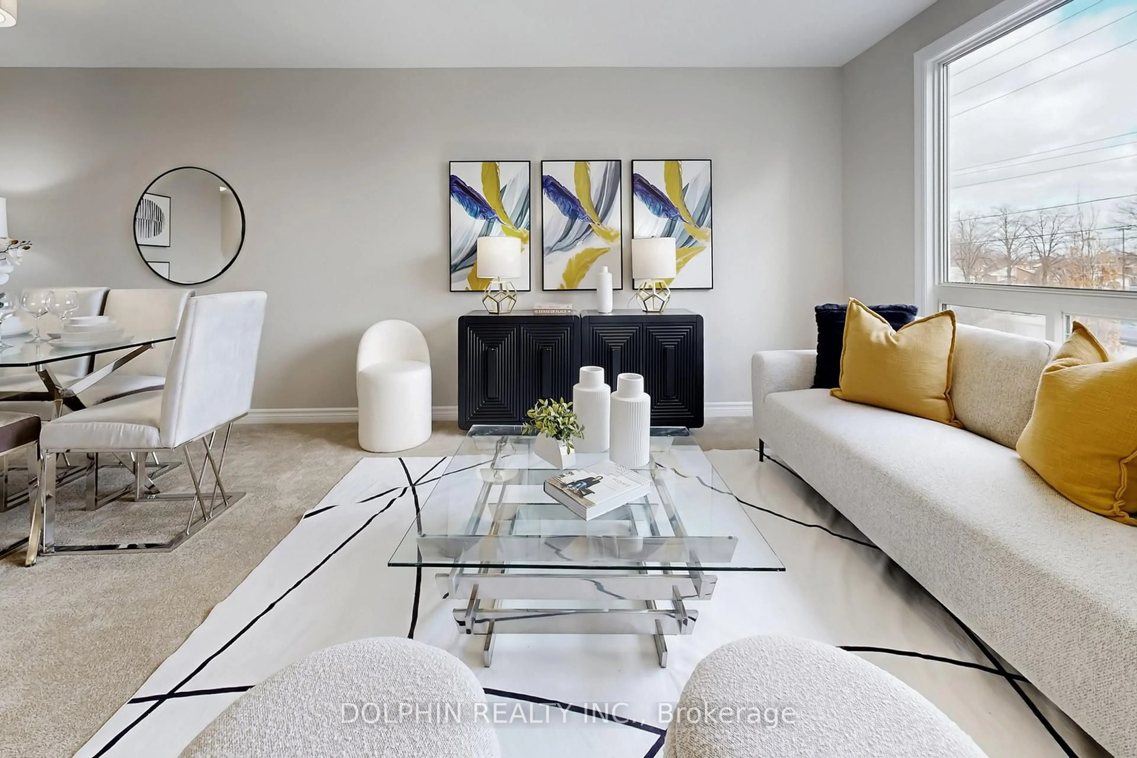 Living room with furniture, ceramic/tile floor for 33 Celeste Dr #14, Toronto Ontario M1E 2V2
