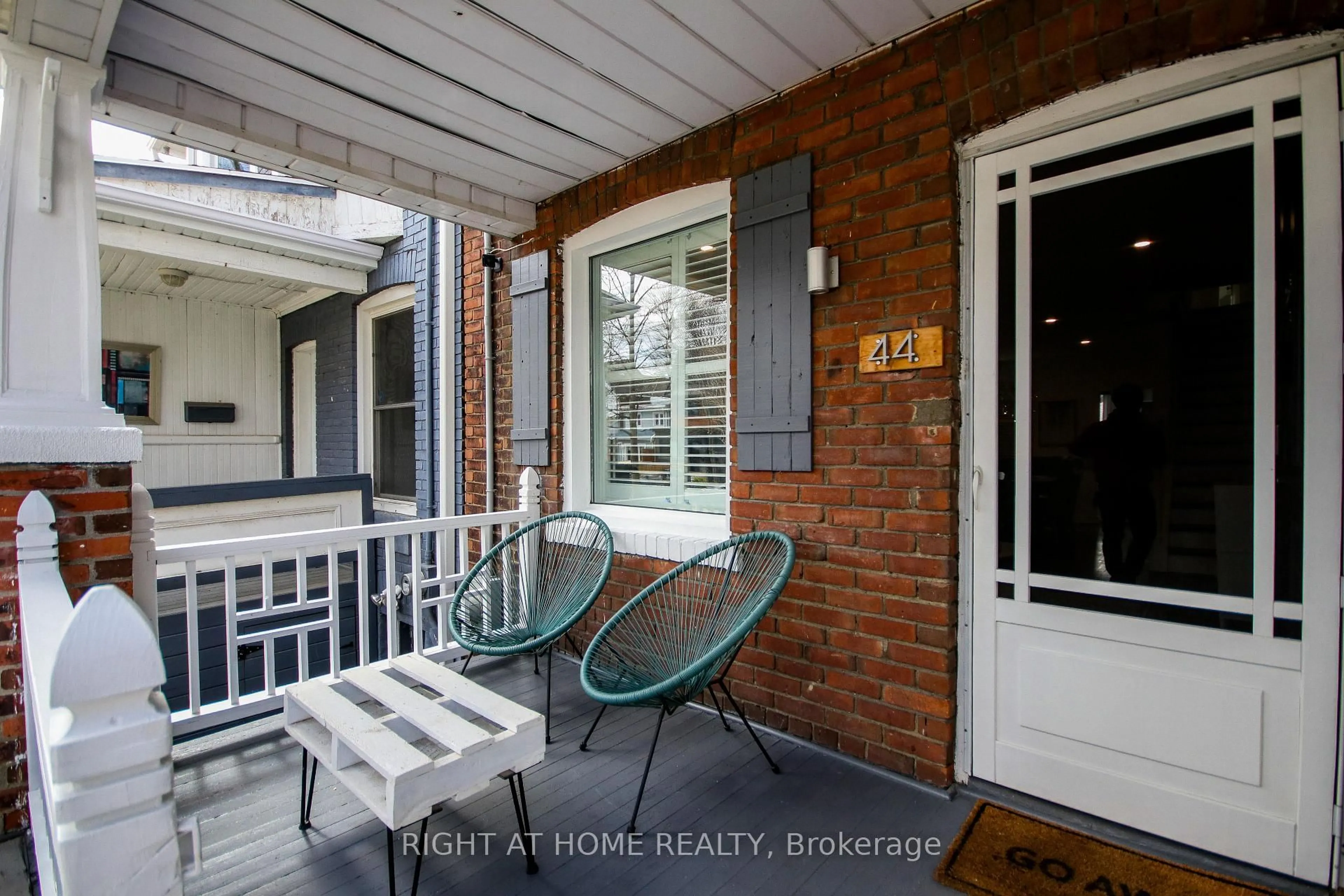 Patio, street for 44 Rhodes Ave, Toronto Ontario M4L 2Z9