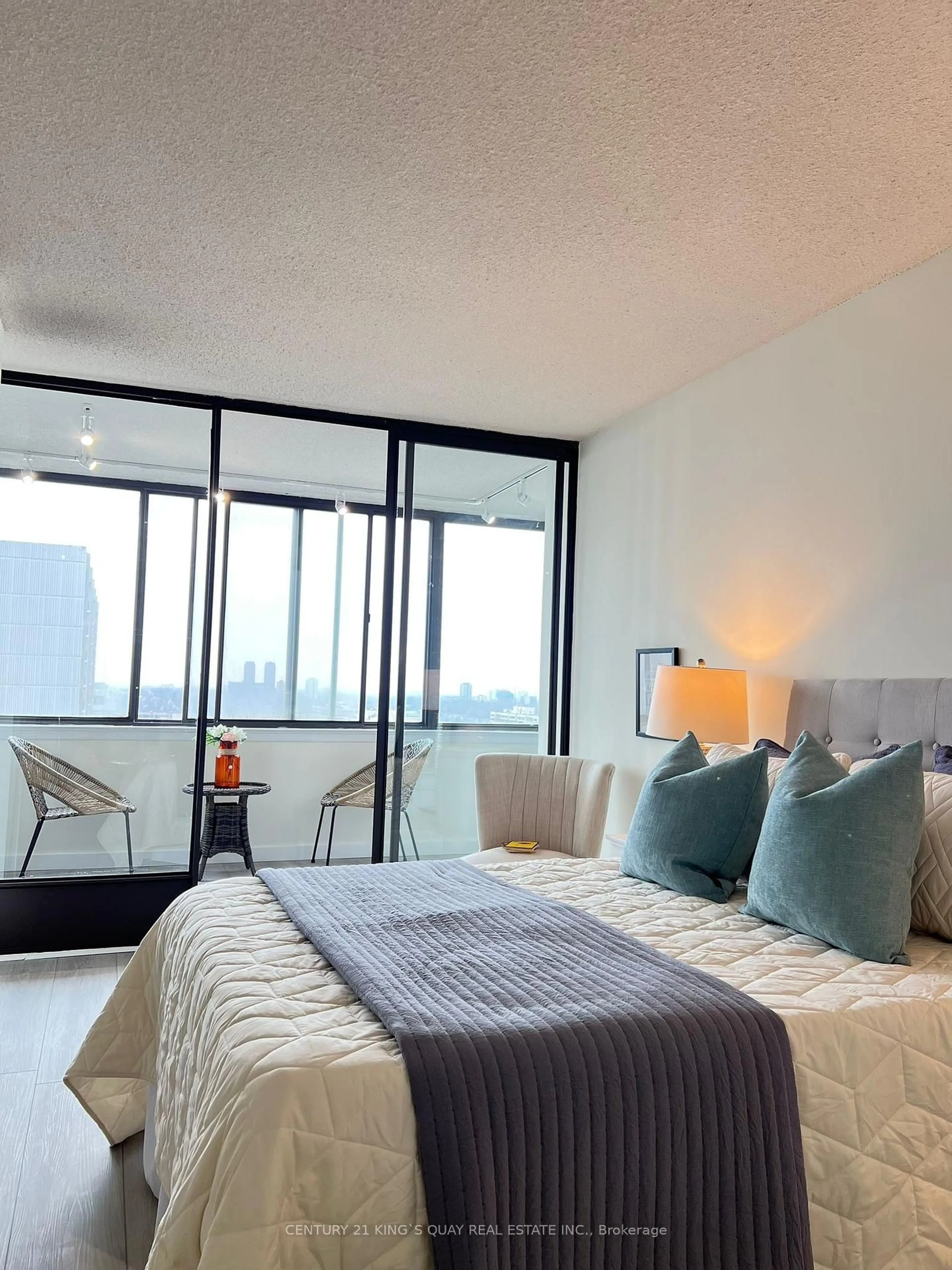 Bedroom with bed, unknown for 2330 Bridletowne Circ #2012, Toronto Ontario M1W 3P6