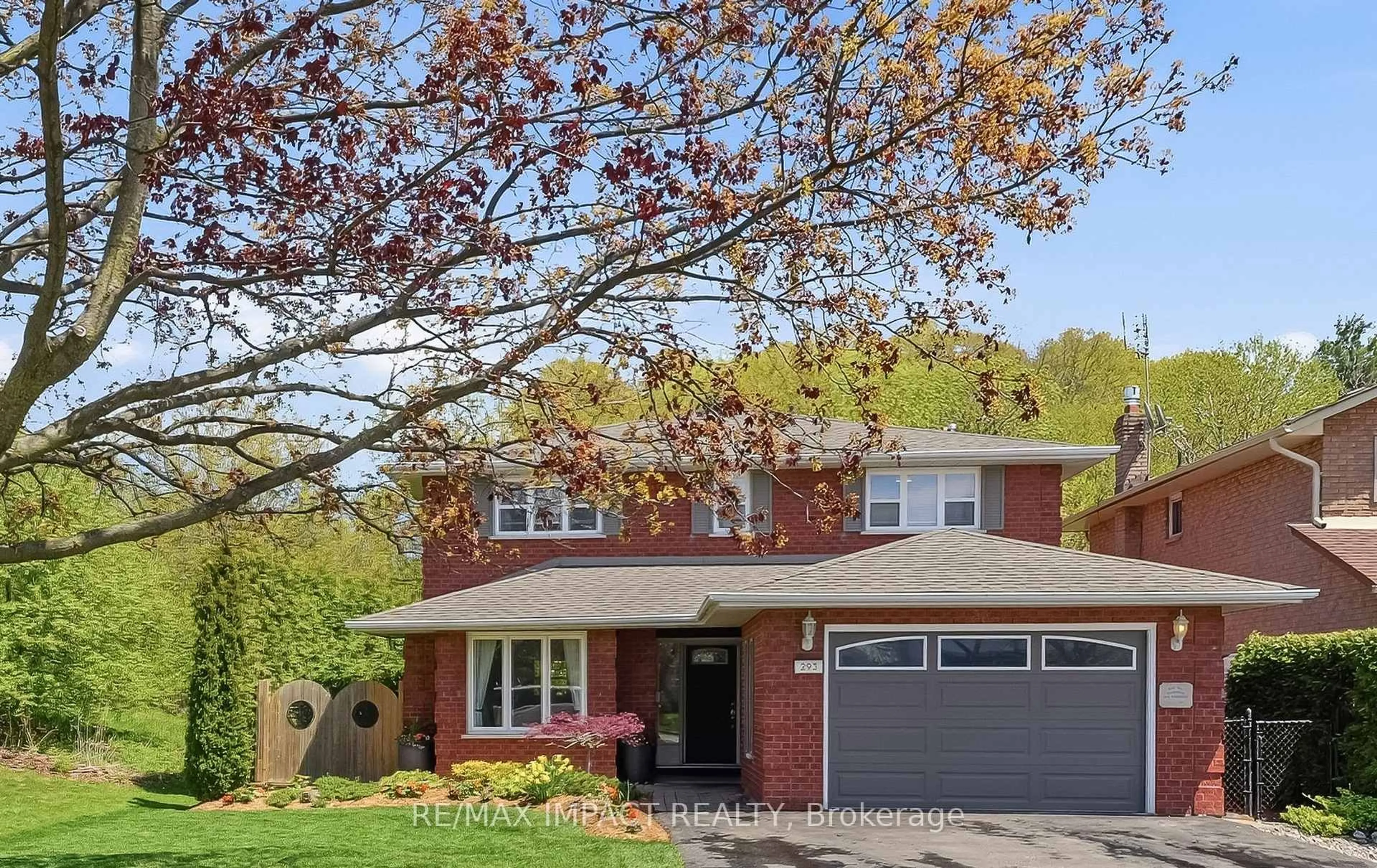 Home with brick exterior material, street for 293 Blue Heron Dr, Oshawa Ontario L1G 6X7