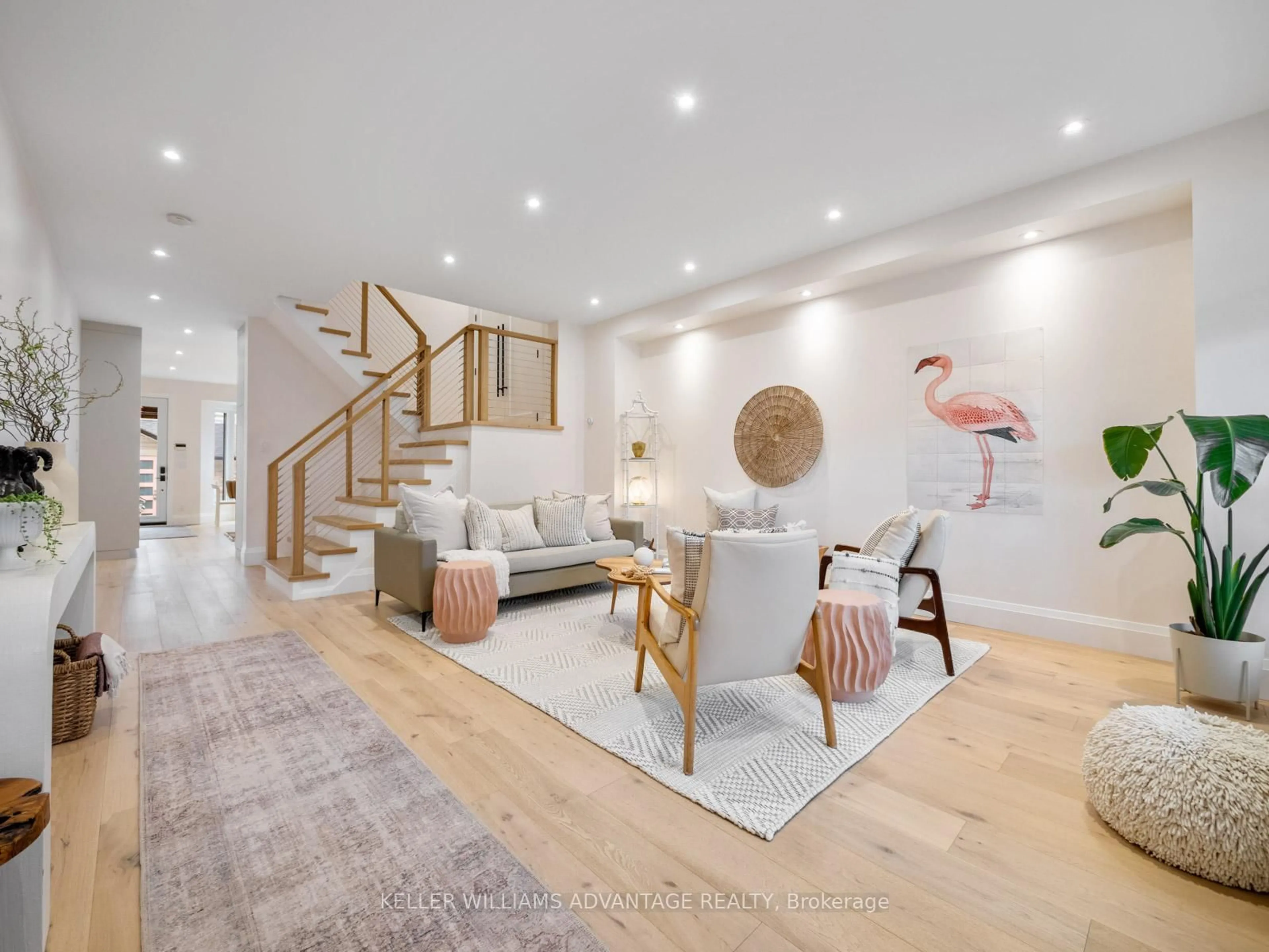 Living room with furniture, unknown for 87 Boardwalk Dr, Toronto Ontario M4L 3X9