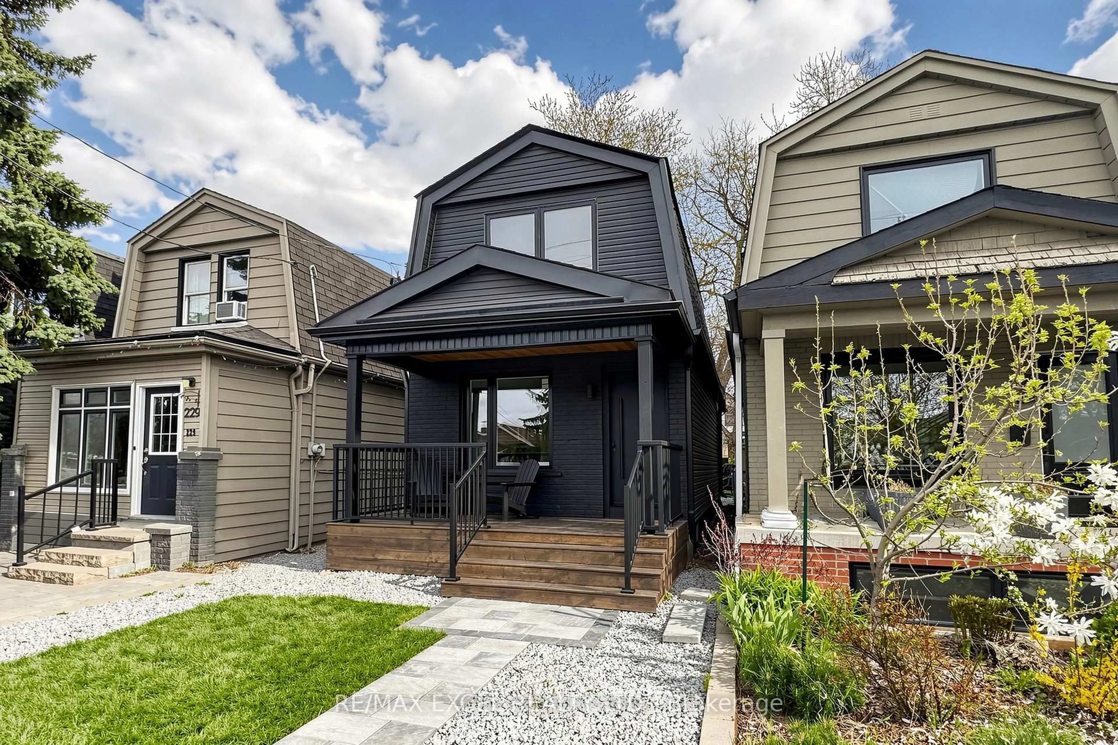 Home with brick exterior material, street for 227 Donlands Ave, Toronto Ontario M4J 3P9