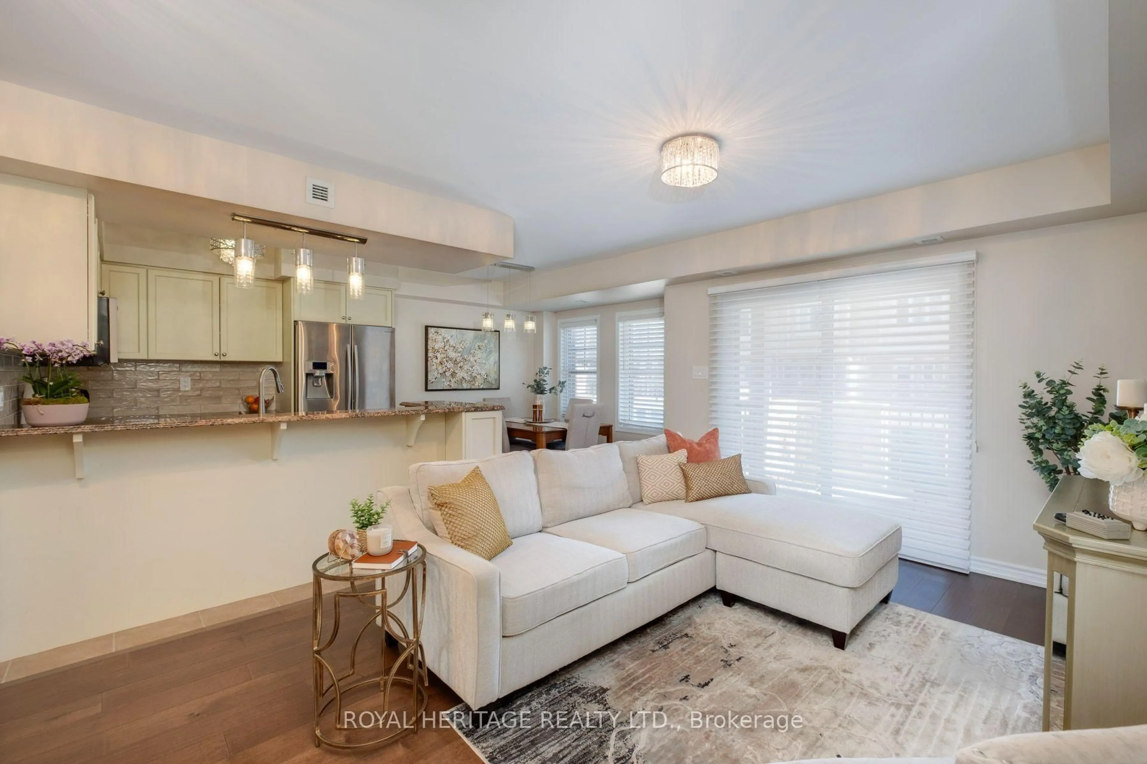 Living room with furniture, unknown for 1725 Pure Springs Blvd #107, Pickering Ontario L1X 0C4