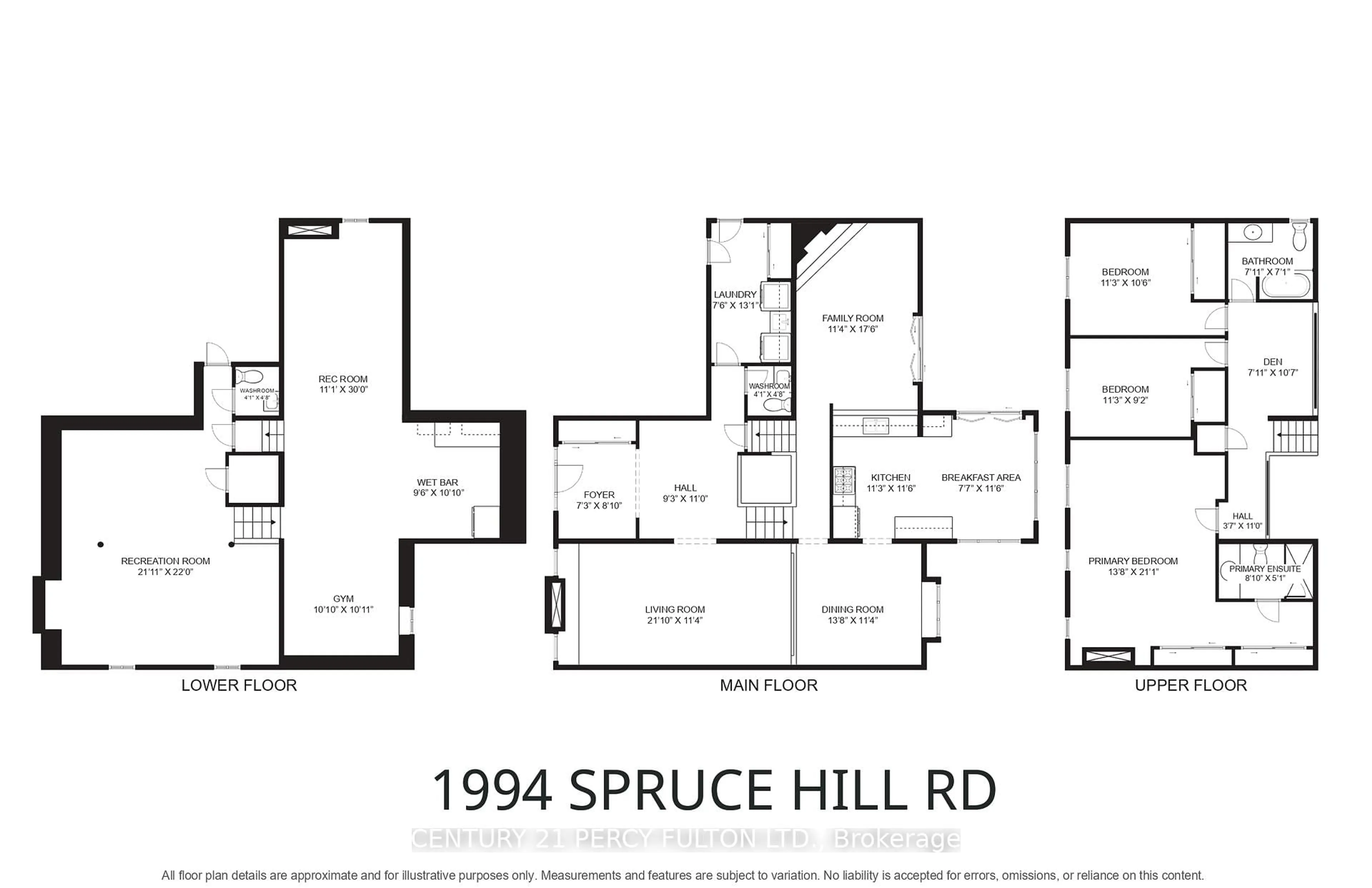 Floor plan for 1994 Spruce Hill Rd, Pickering Ontario L1V 3N8