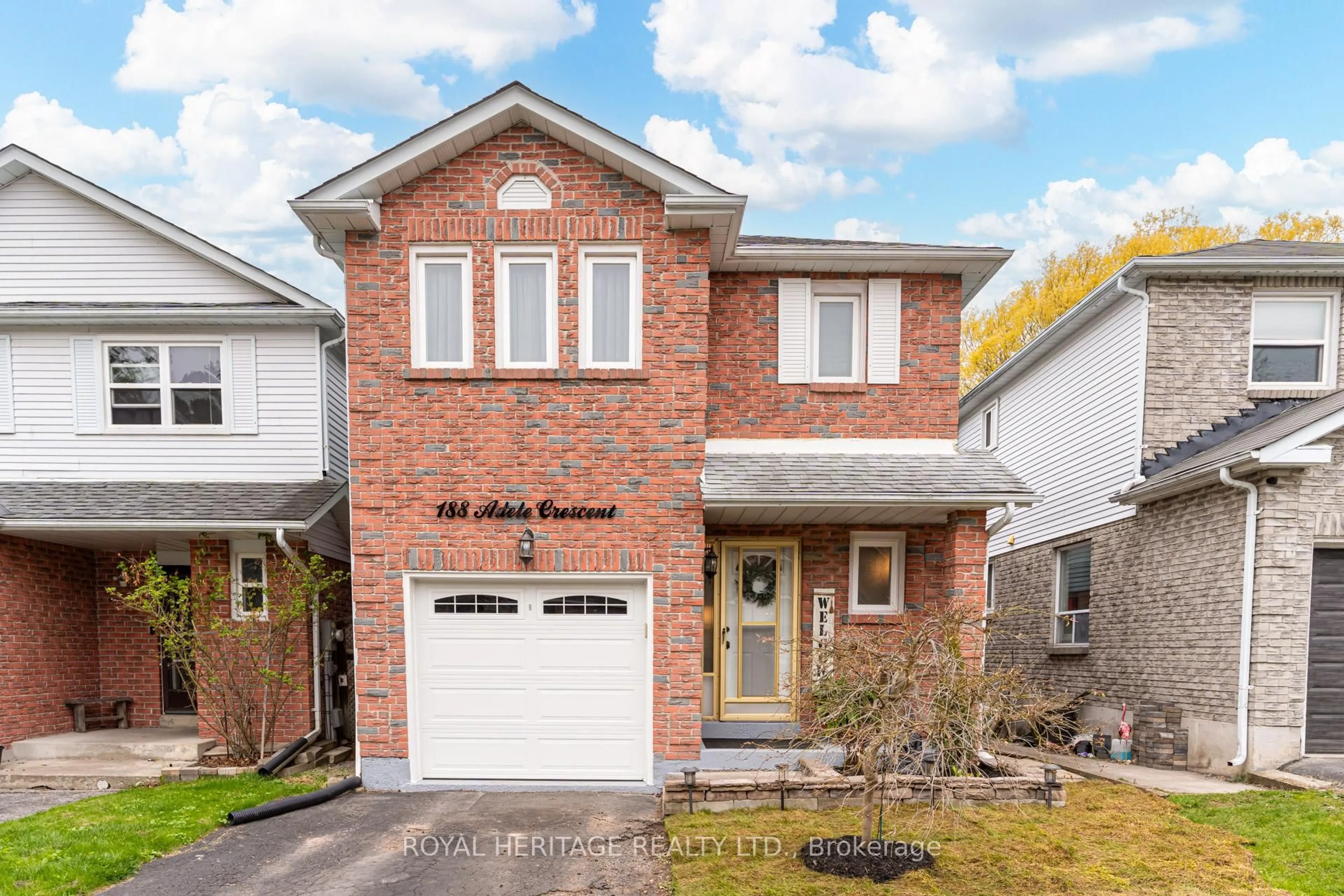 Home with brick exterior material, street for 188 Adele Cres, Oshawa Ontario L1J 7W5
