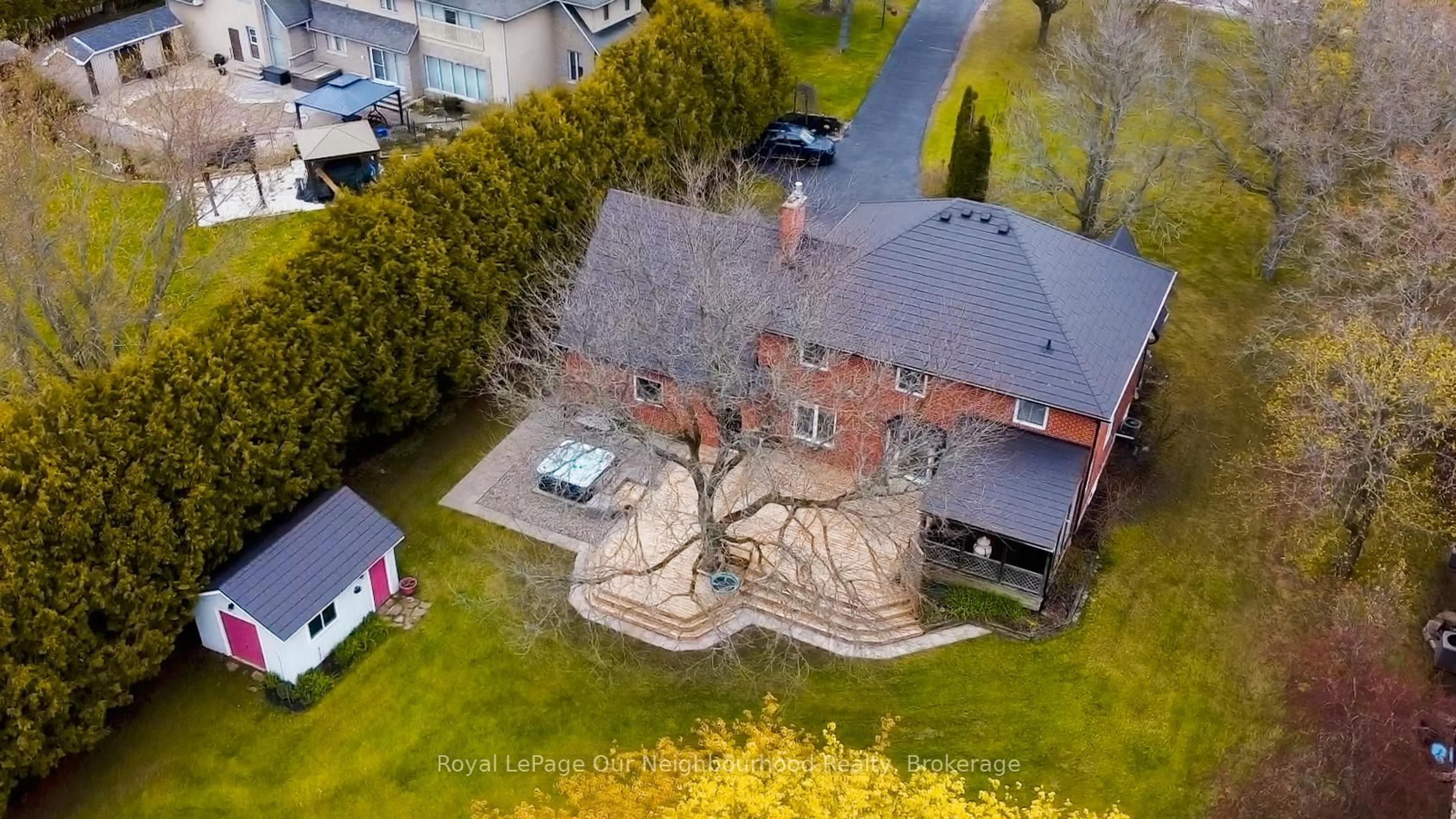 A pic from outside/outdoor area/front of a property/back of a property/a pic from drone, street for 3650 Old Scugog Rd, Clarington Ontario L1C 4J2