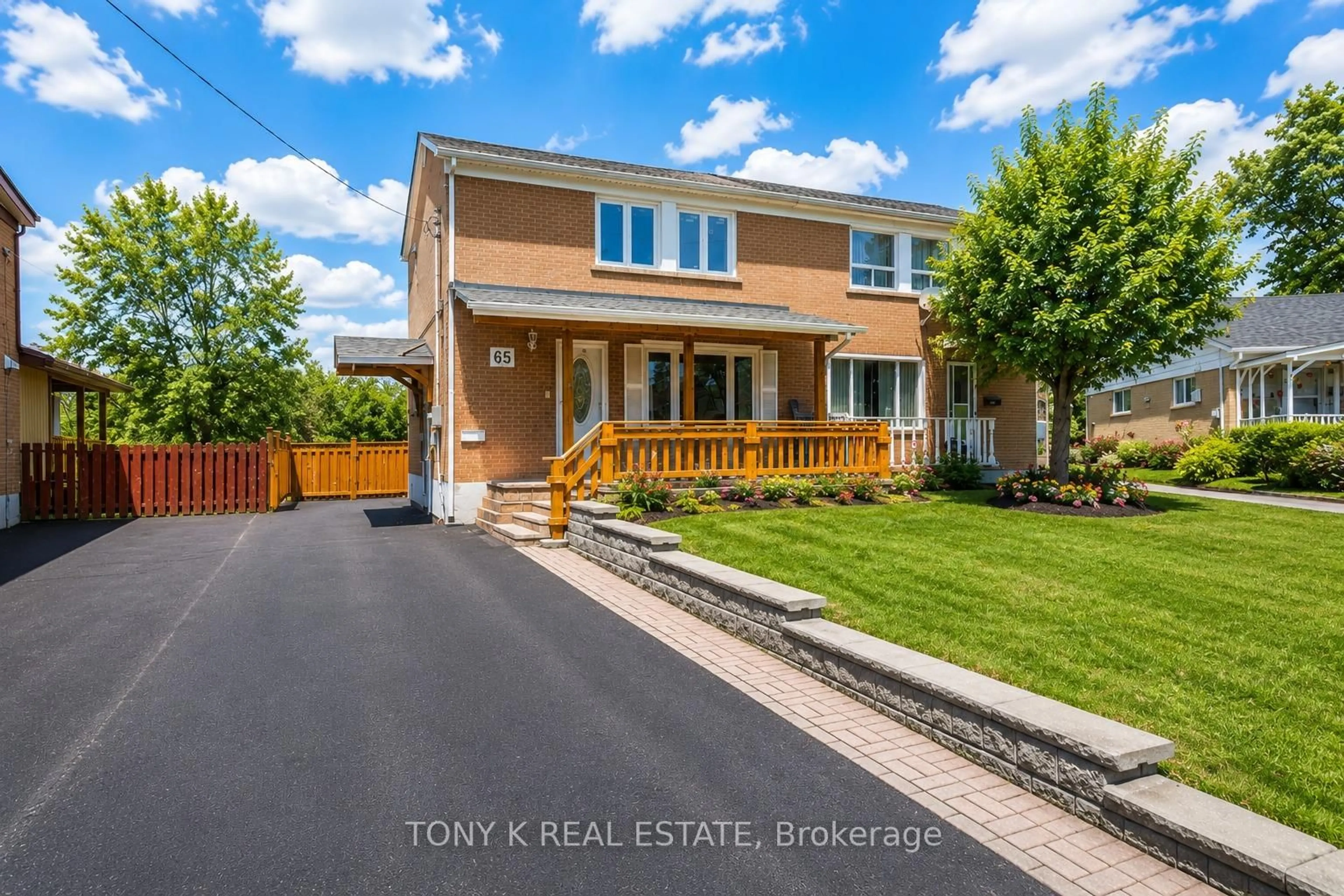 Home with brick exterior material, street for 65 Clapperton Ave, Toronto Ontario M1L 4K7
