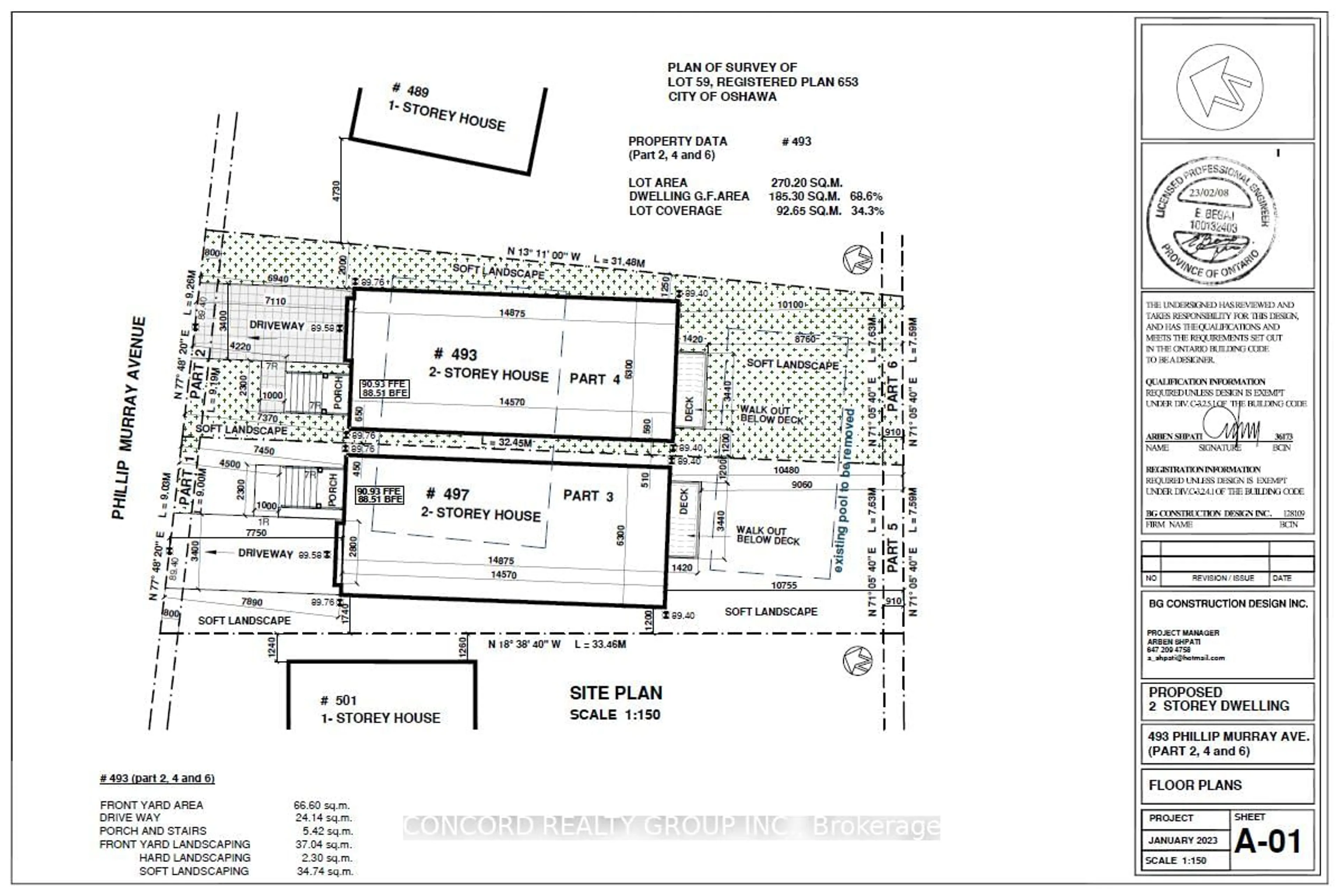 Floor plan for 497 Phillip Murray Ave, Oshawa Ontario L1J 1H7