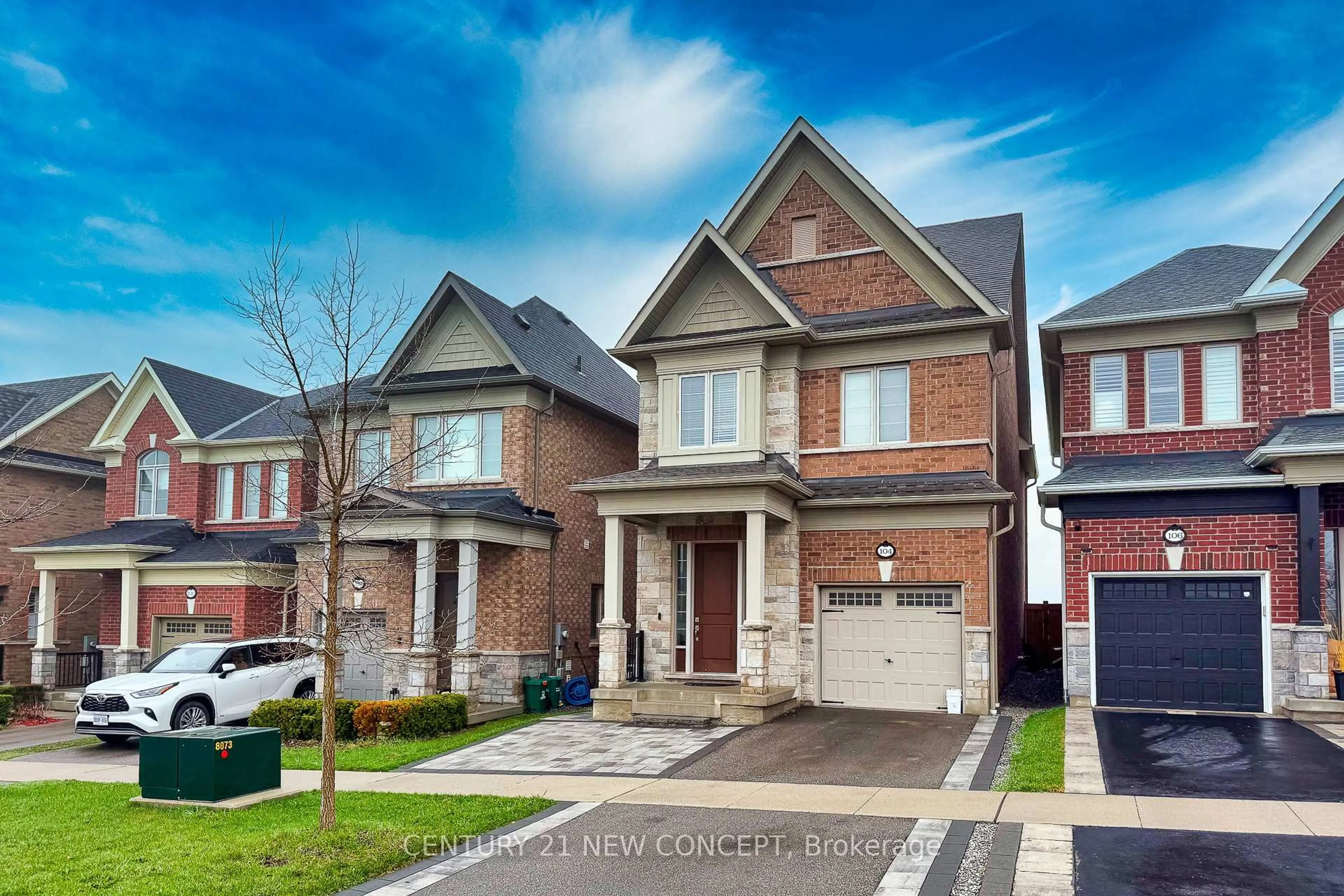 Home with brick exterior material, street for 104 Christine Elliott Ave, Whitby Ontario L1P 0E1
