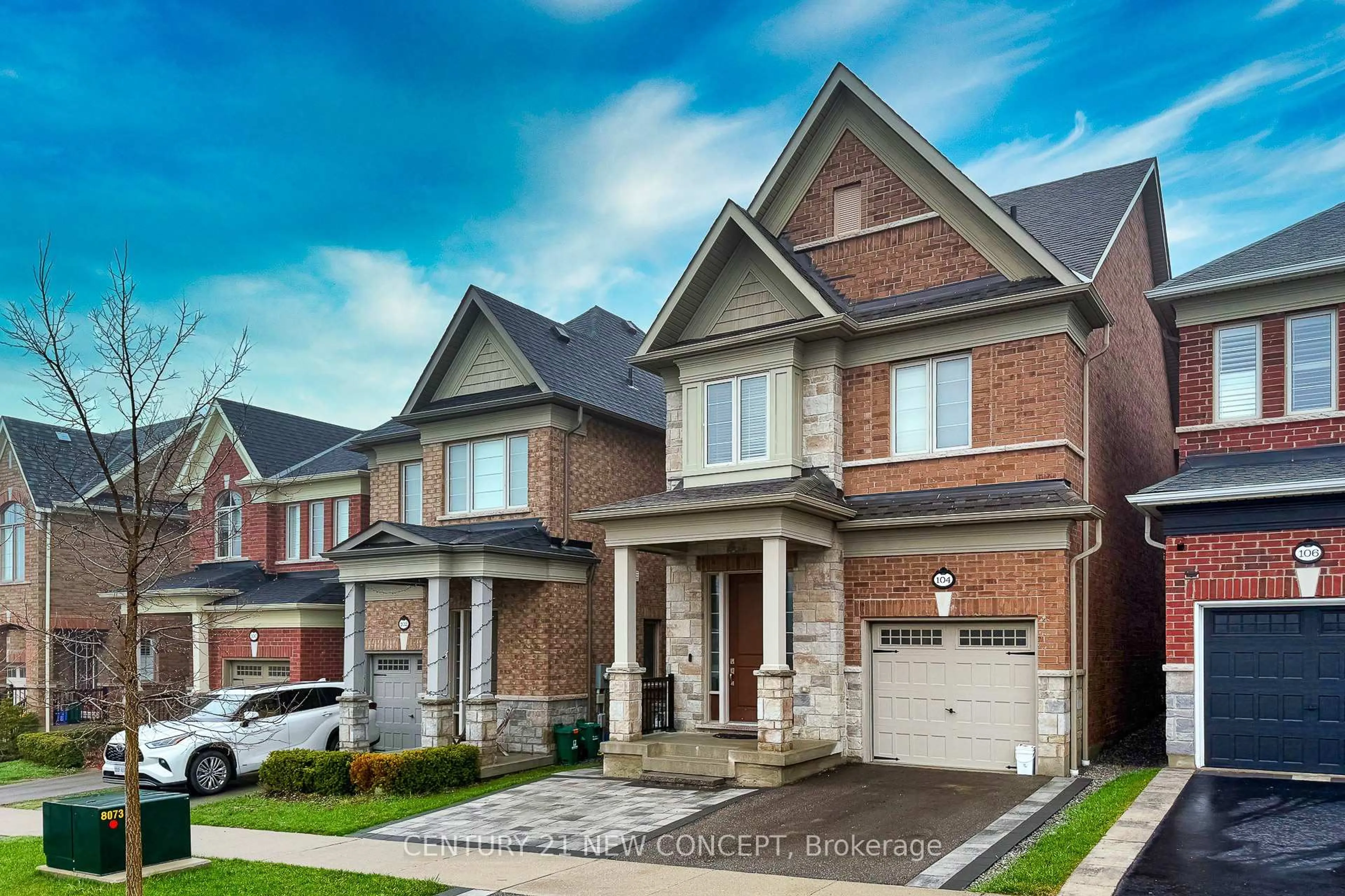 Home with brick exterior material, street for 104 Christine Elliott Ave, Whitby Ontario L1P 0E1