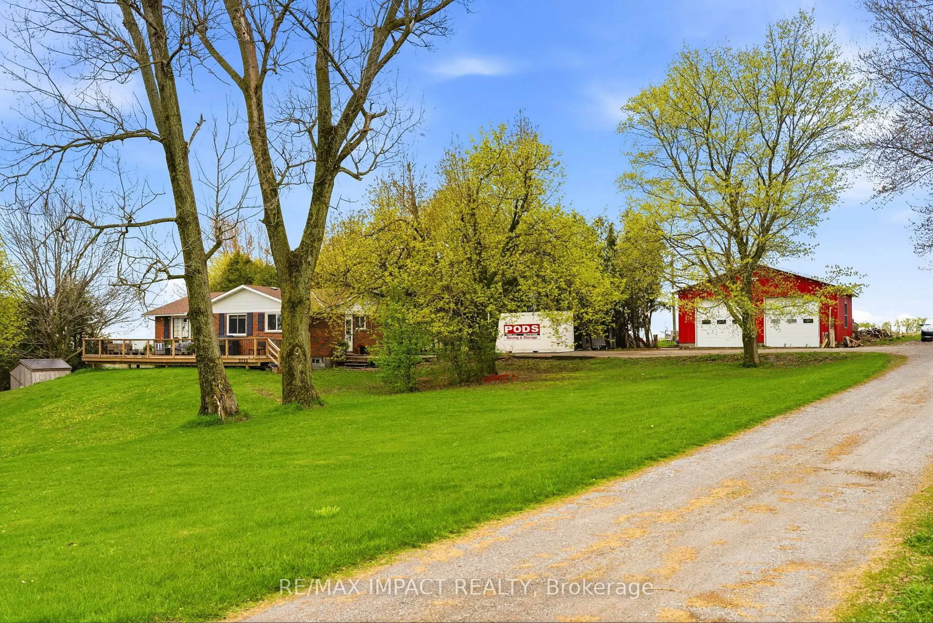 A pic from outside/outdoor area/front of a property/back of a property/a pic from drone, street for 2155 Concession Road 9 Rd, Clarington Ontario L0B 1B0