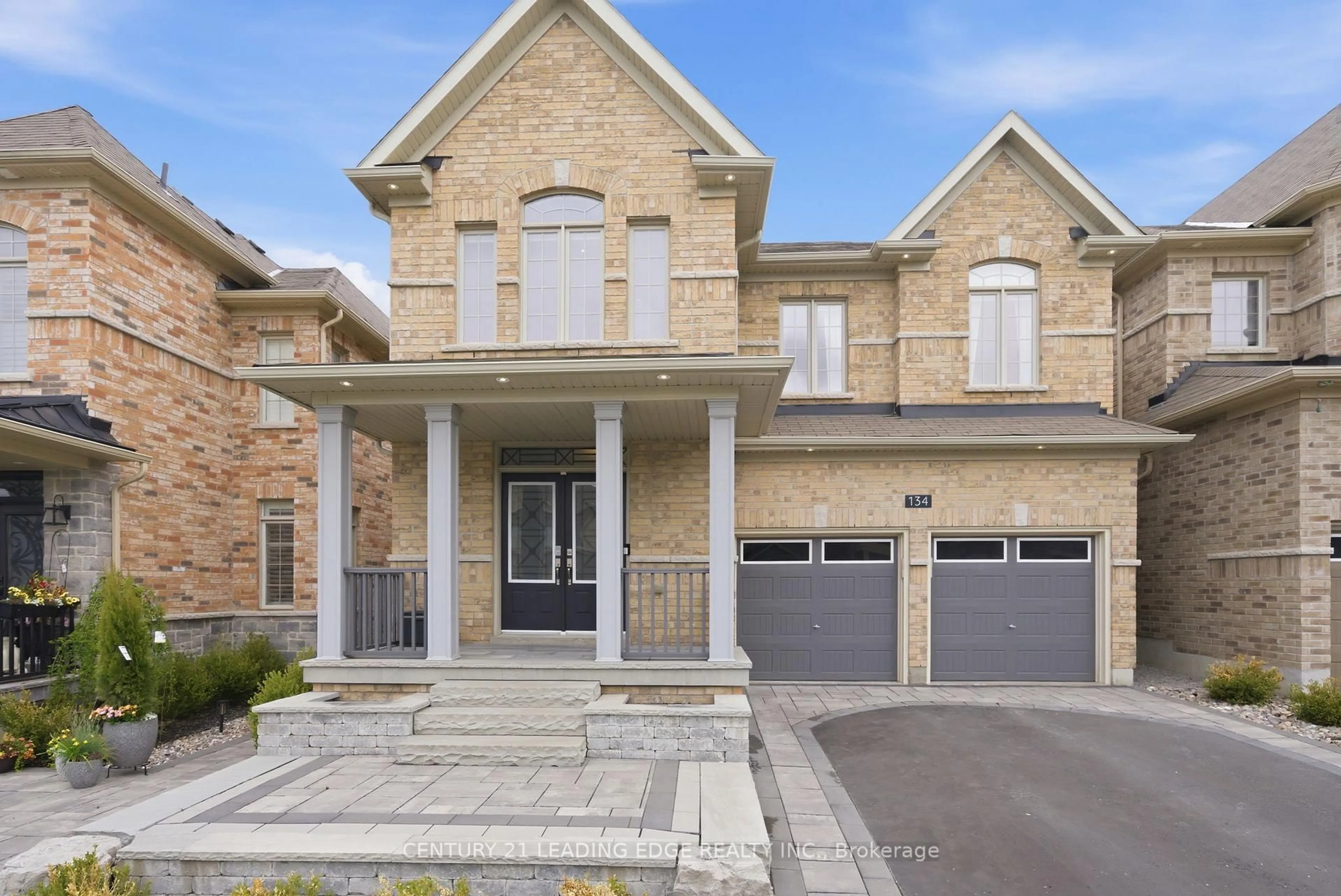 Home with brick exterior material, street for 134 Hurst Dr, Ajax Ontario L1T 0N9