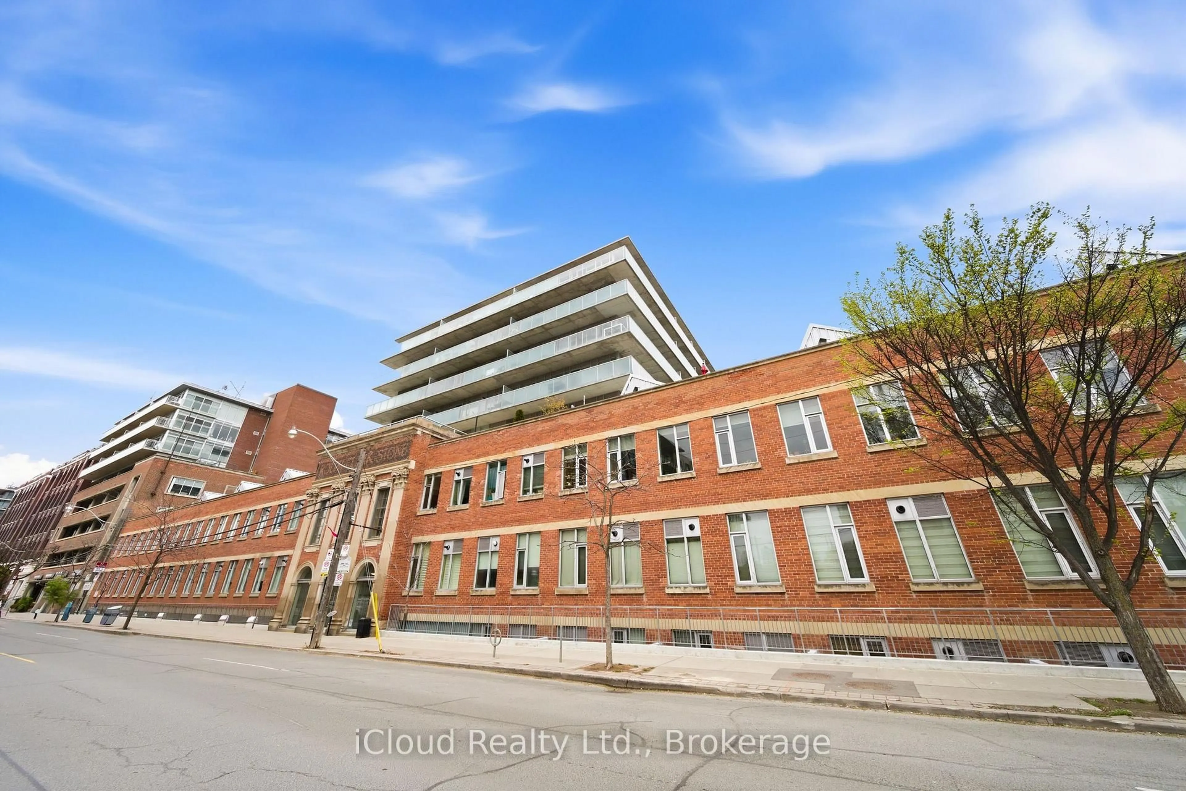 Home with brick exterior material, building for 201 Carlaw Ave #244, Toronto Ontario M4M 2S1
