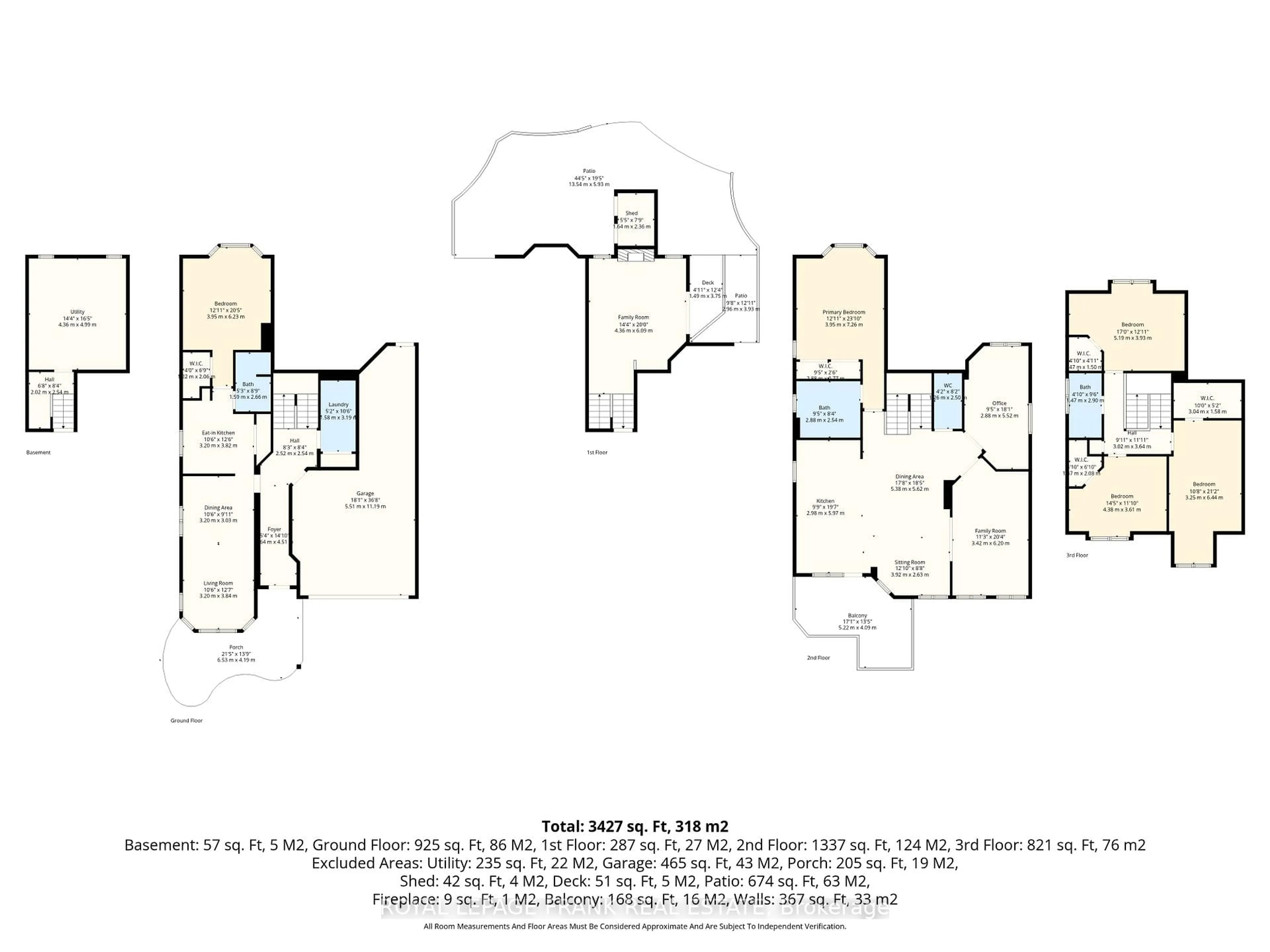 Floor plan for 470 Poplar Ave, Ajax Ontario L1S 1E8