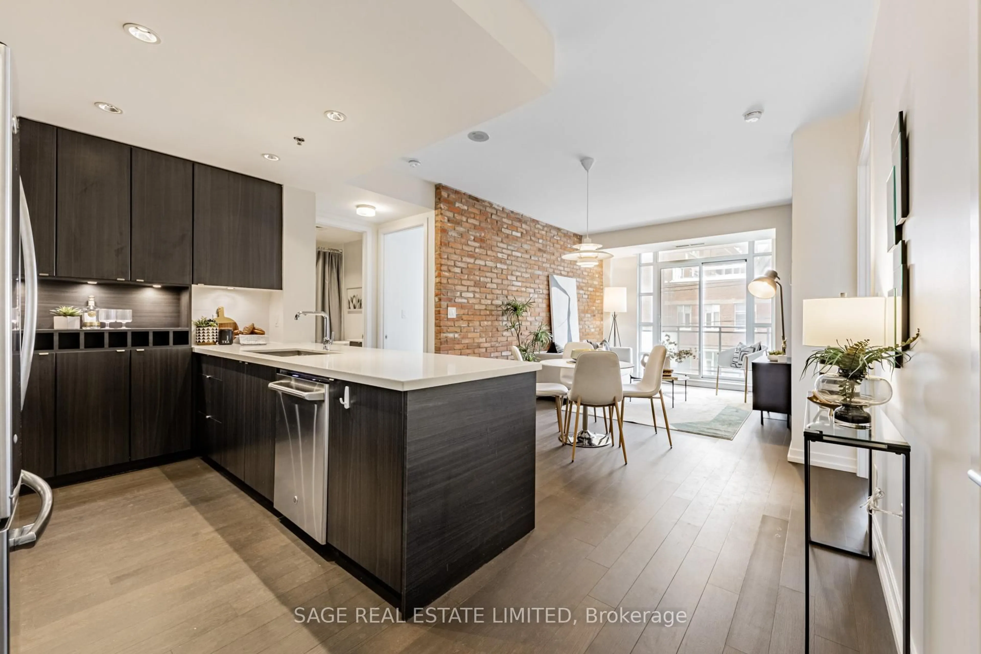 Open concept kitchen, unknown for 88 Colgate Ave #213, Toronto Ontario M4M 0A6