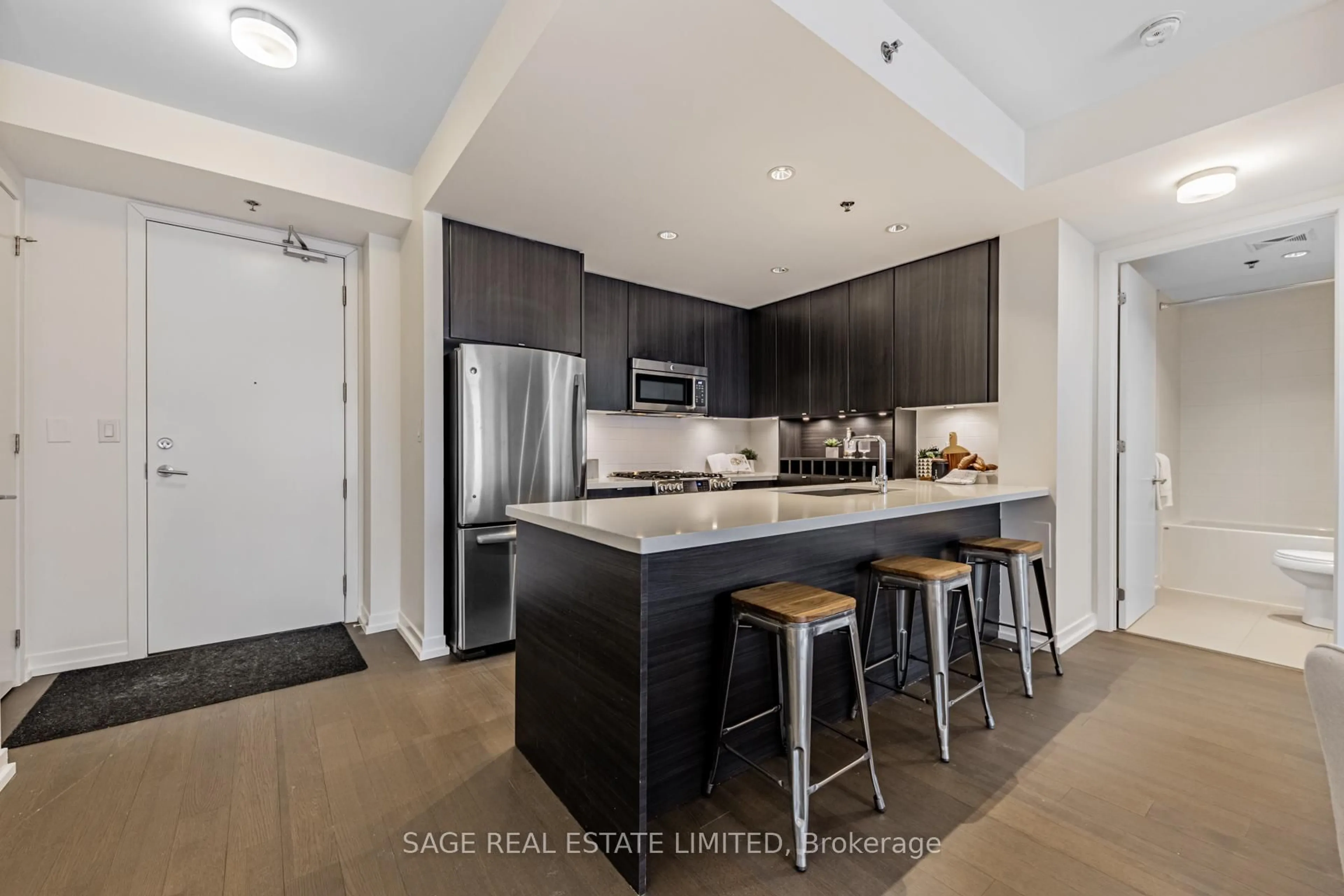 Open concept kitchen, unknown for 88 Colgate Ave #213, Toronto Ontario M4M 0A6