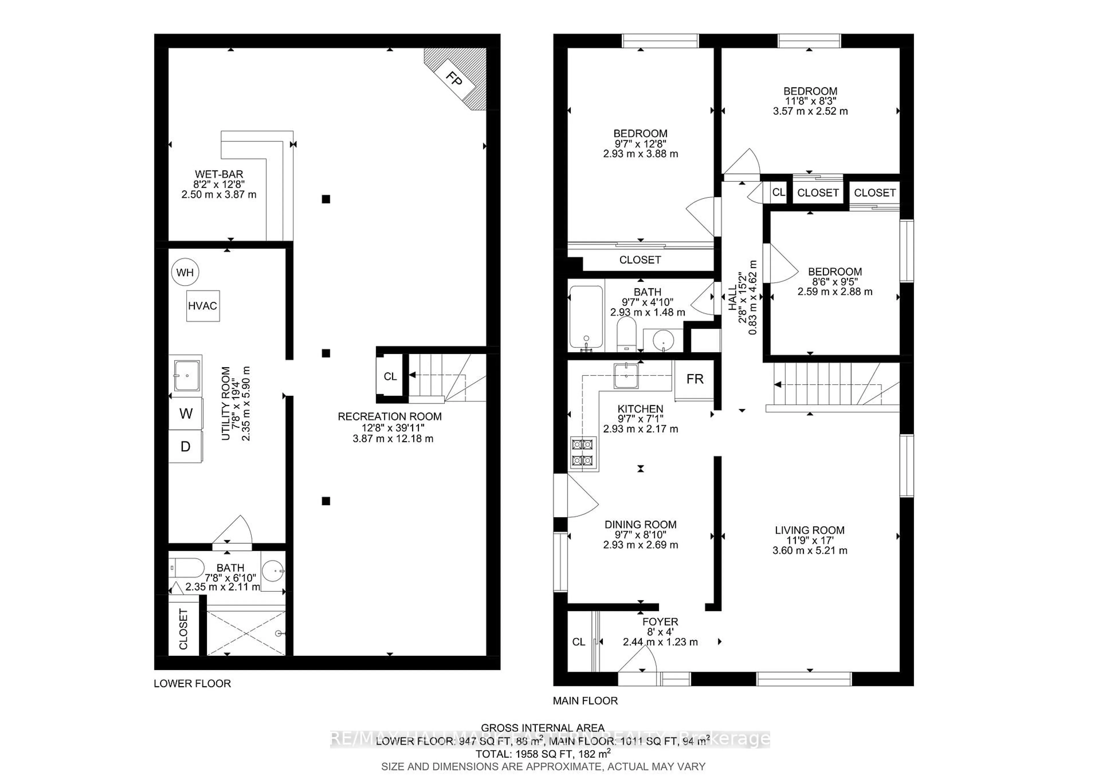 Floor plan for 1121 Norman Cres, Oshawa Ontario L1H 7W9