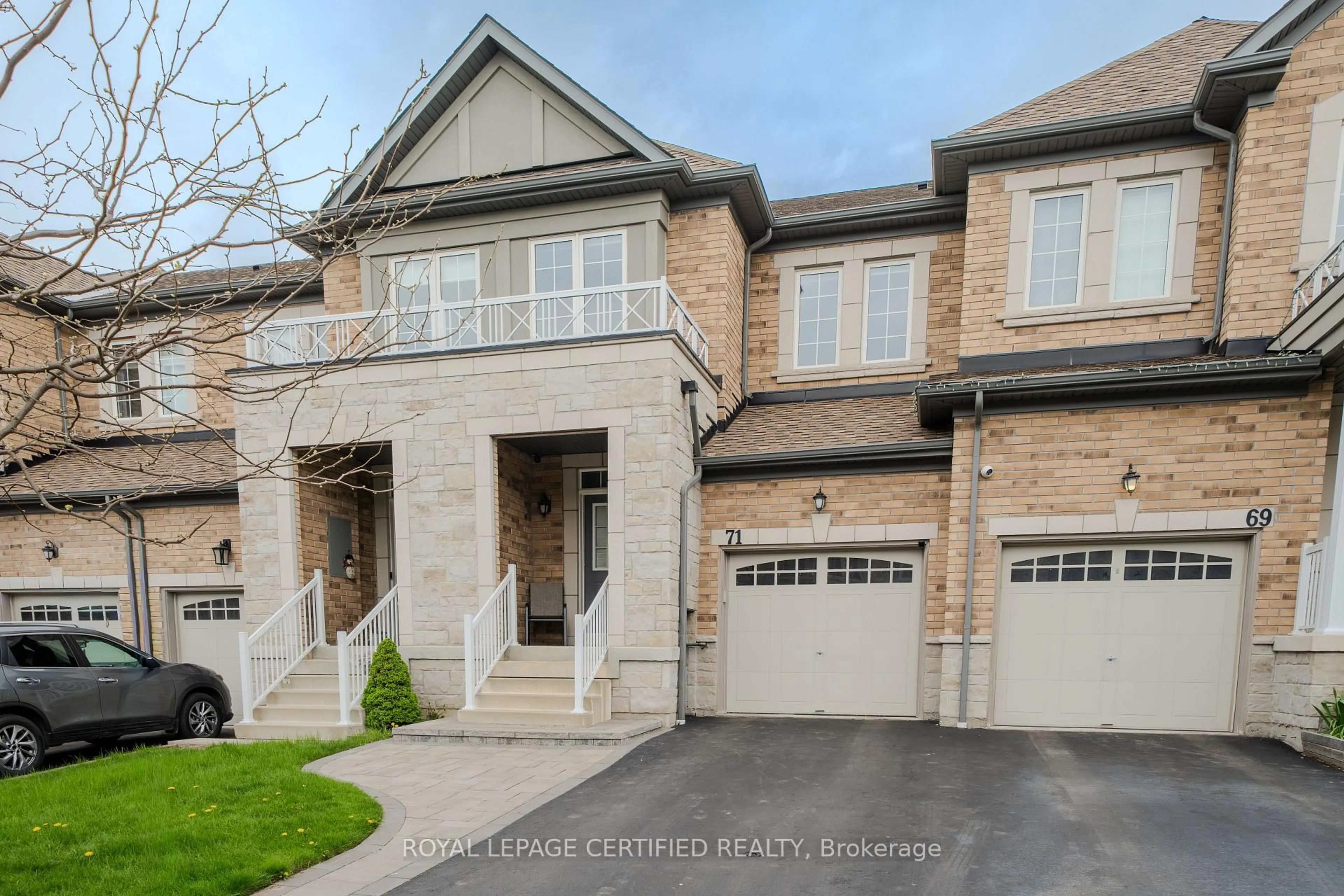 Home with brick exterior material, street for 71 Rimrock. Cres, Whitby Ontario L1N 0E5