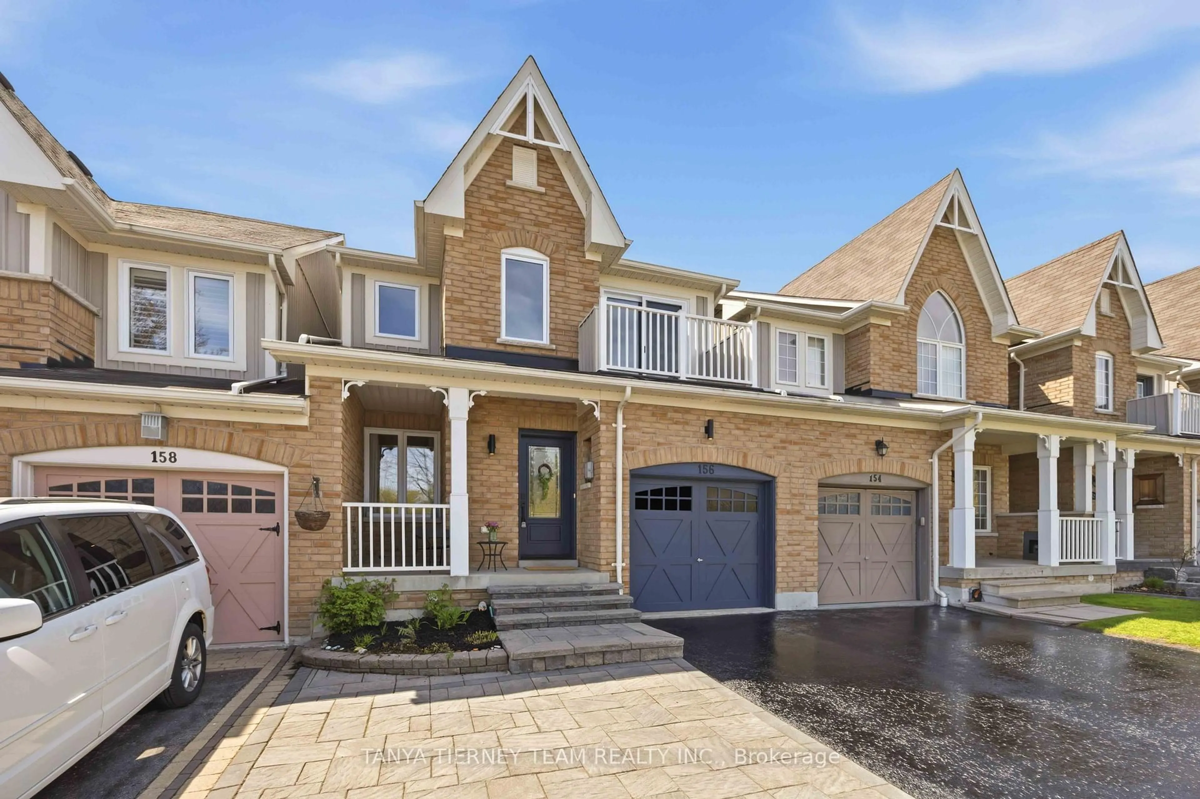 Home with brick exterior material, street for 156 Shrewsbury Dr, Whitby Ontario L1M 0E3